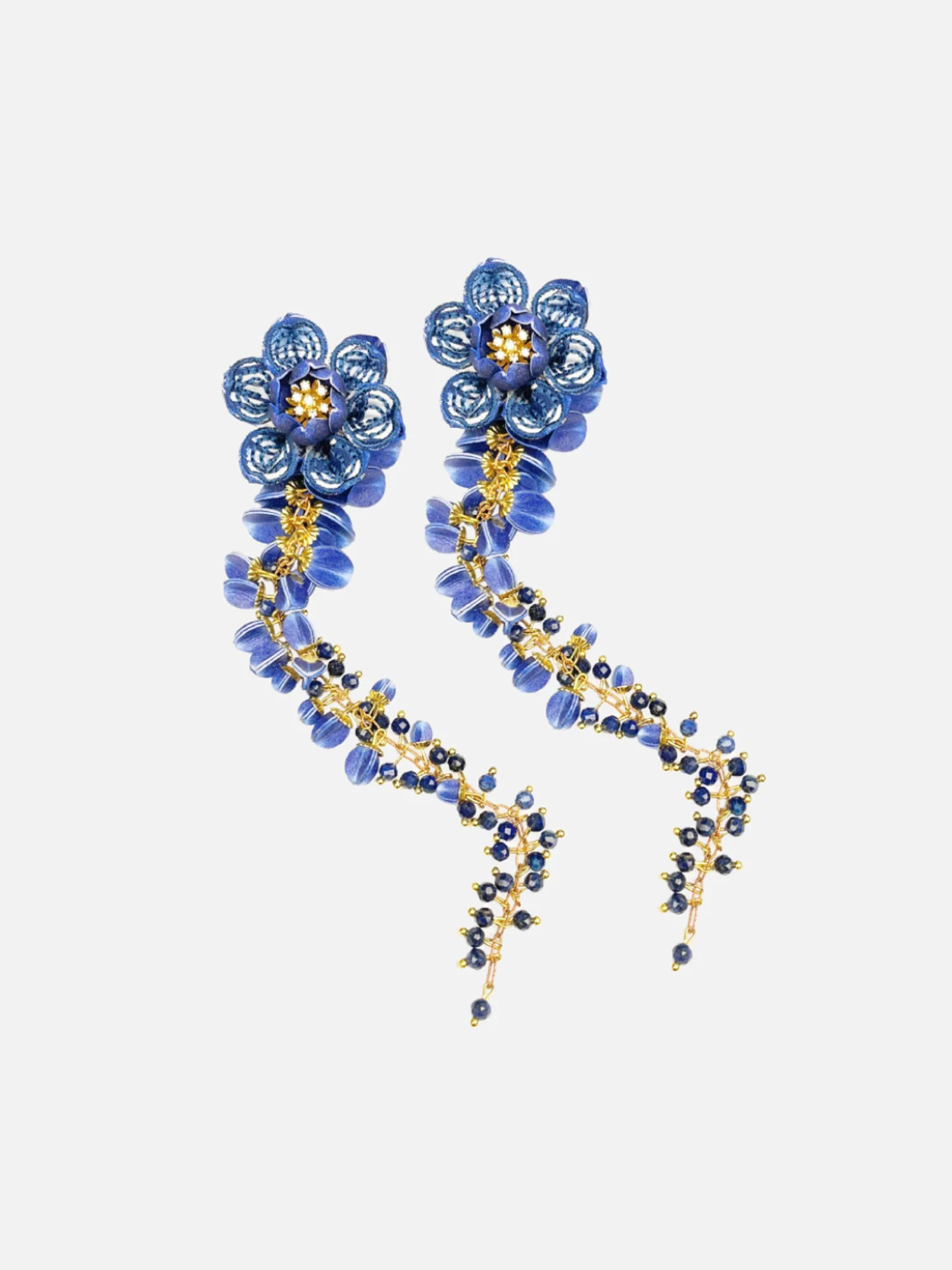 Arun Flower Dangling Earrings - Image 3