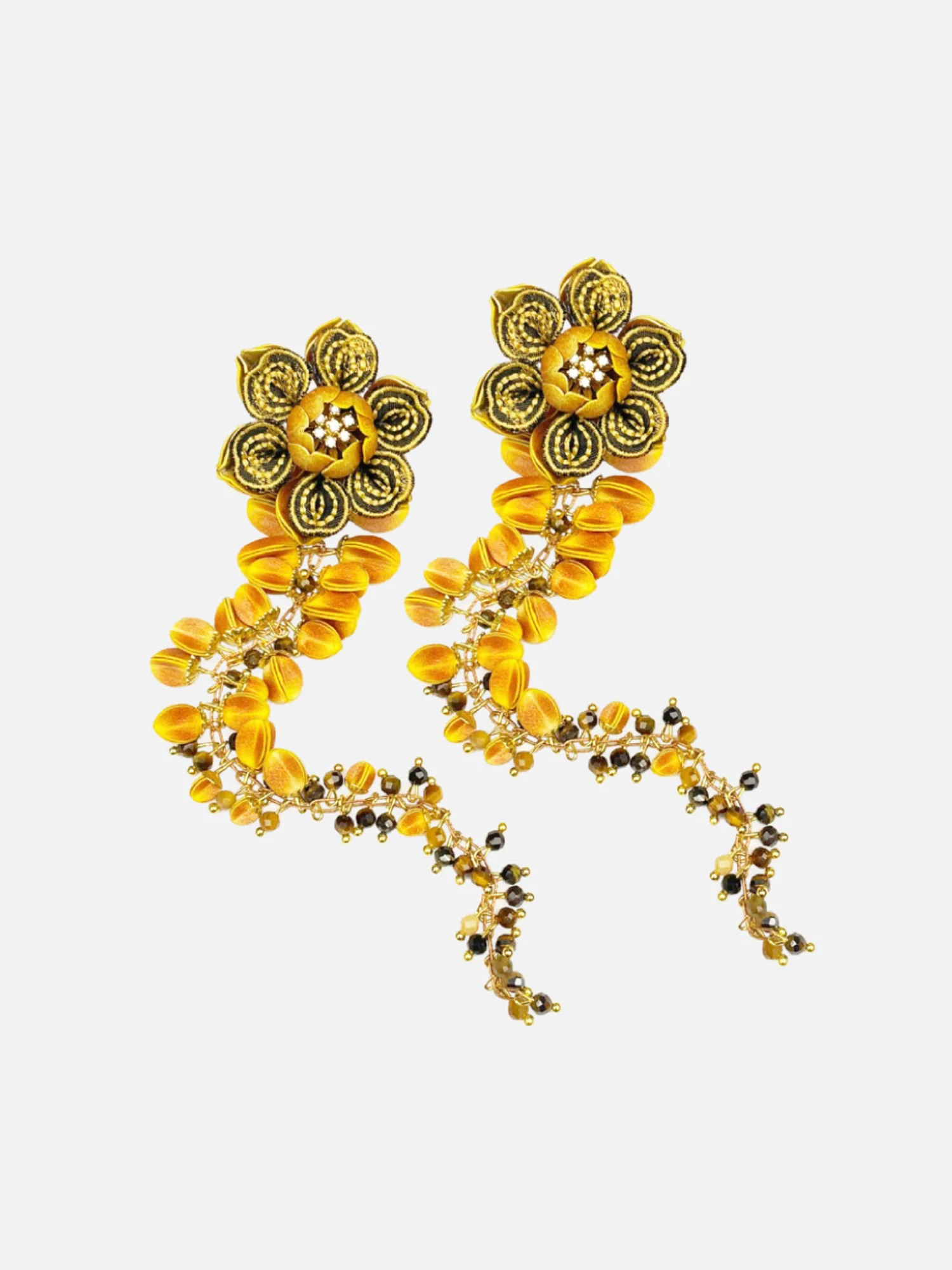 Arun Flower Dangling Earrings - Image 3