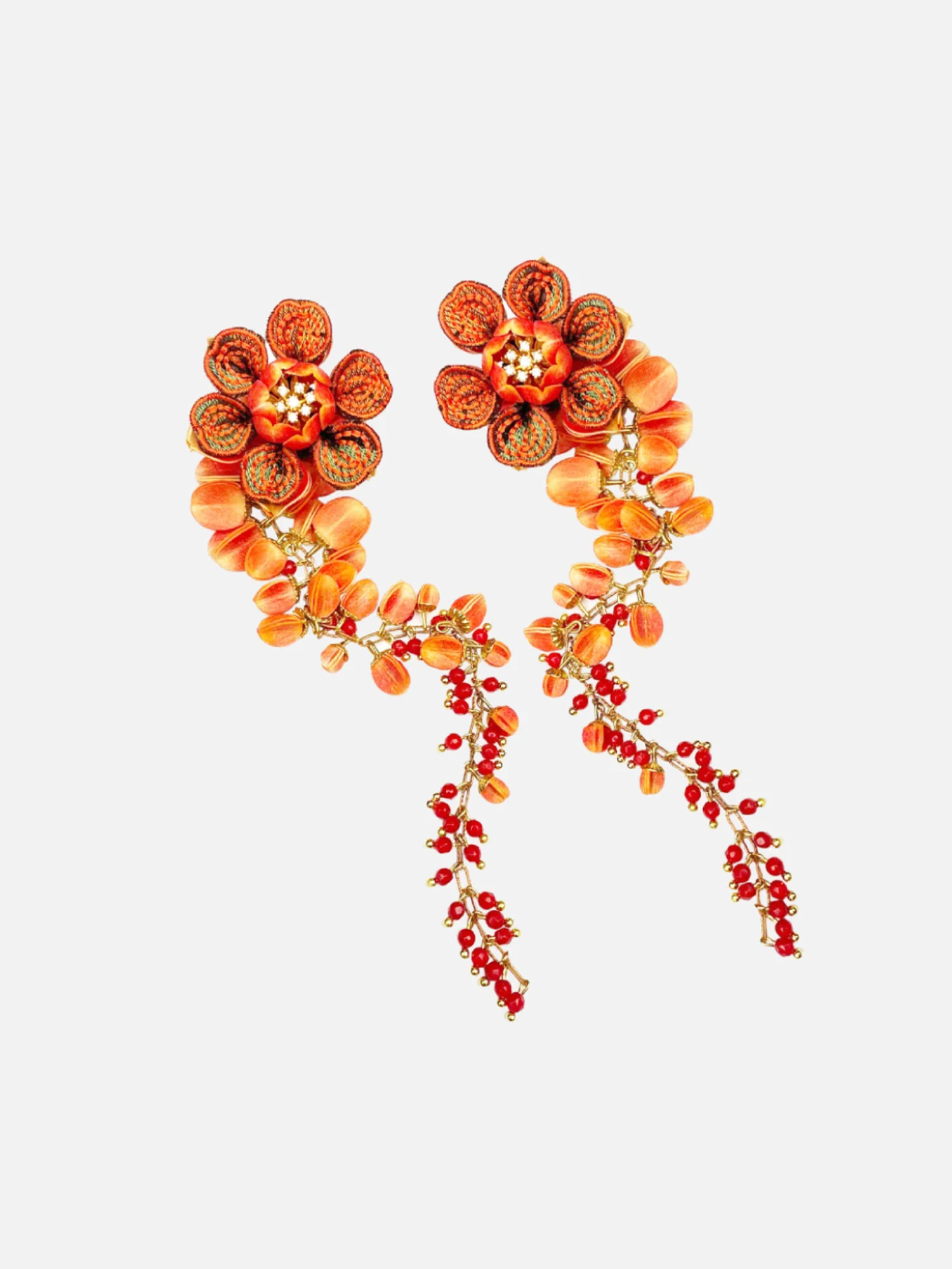 Arun Flower Dangling Earrings - Image 3