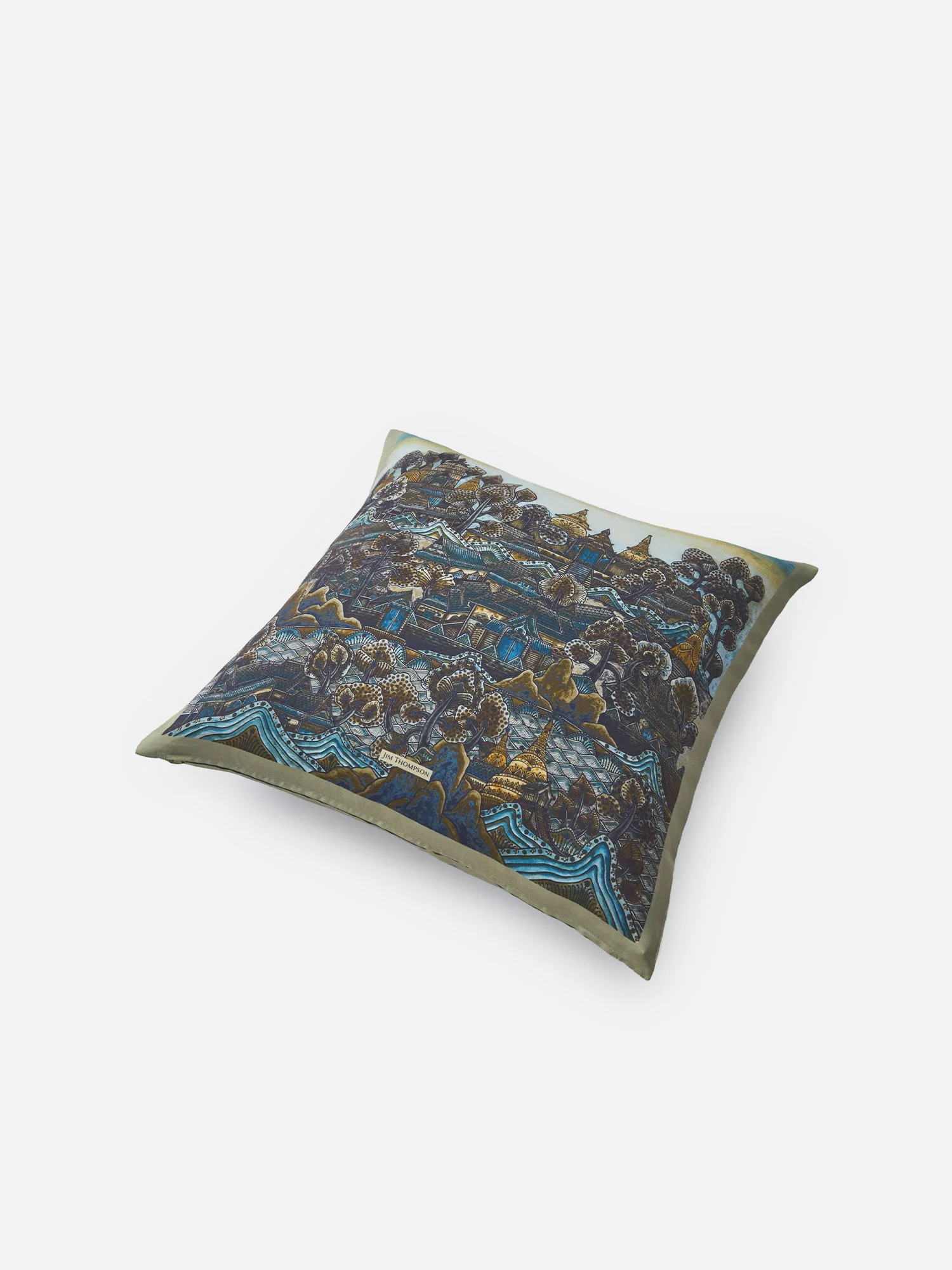 Ayothaya Kingdom Silk Cushion Cover 18" - Image 3