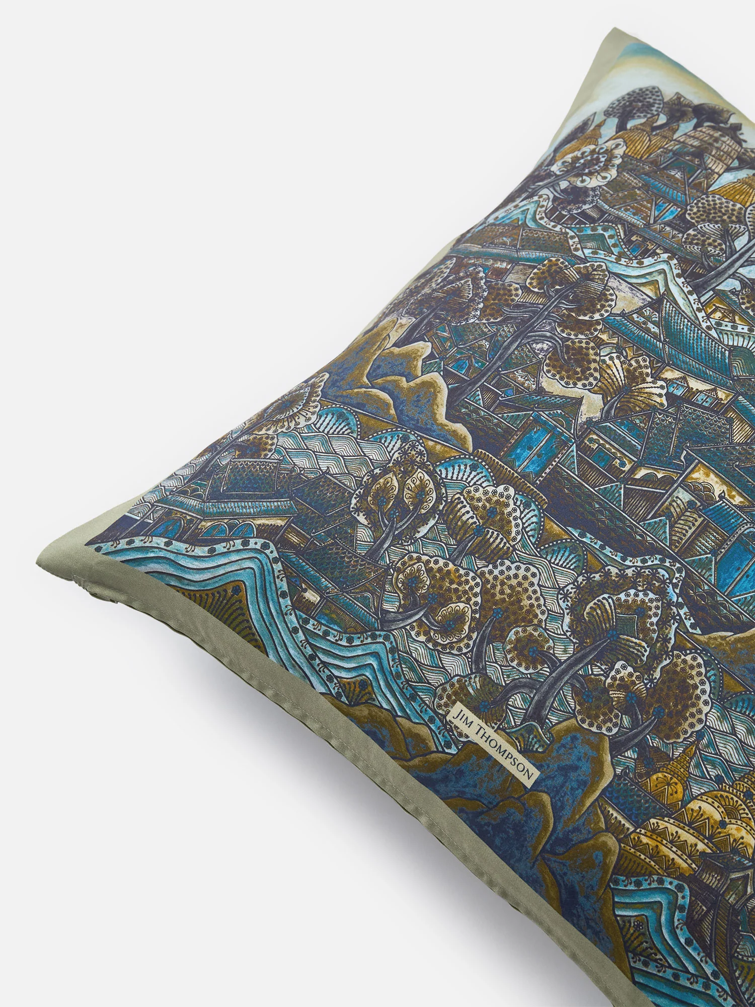 Ayothaya Kingdom Silk Cushion Cover 18" - Image 4