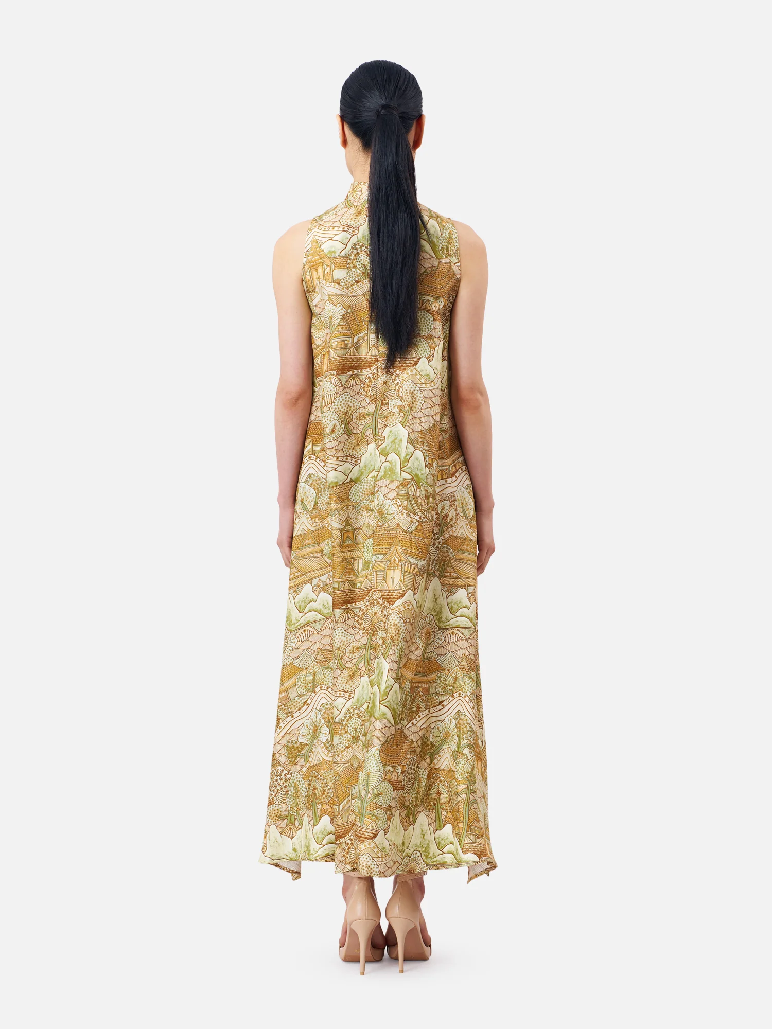 Ayothaya Kingdom Turtle Neck Maxi Dress - Image 4