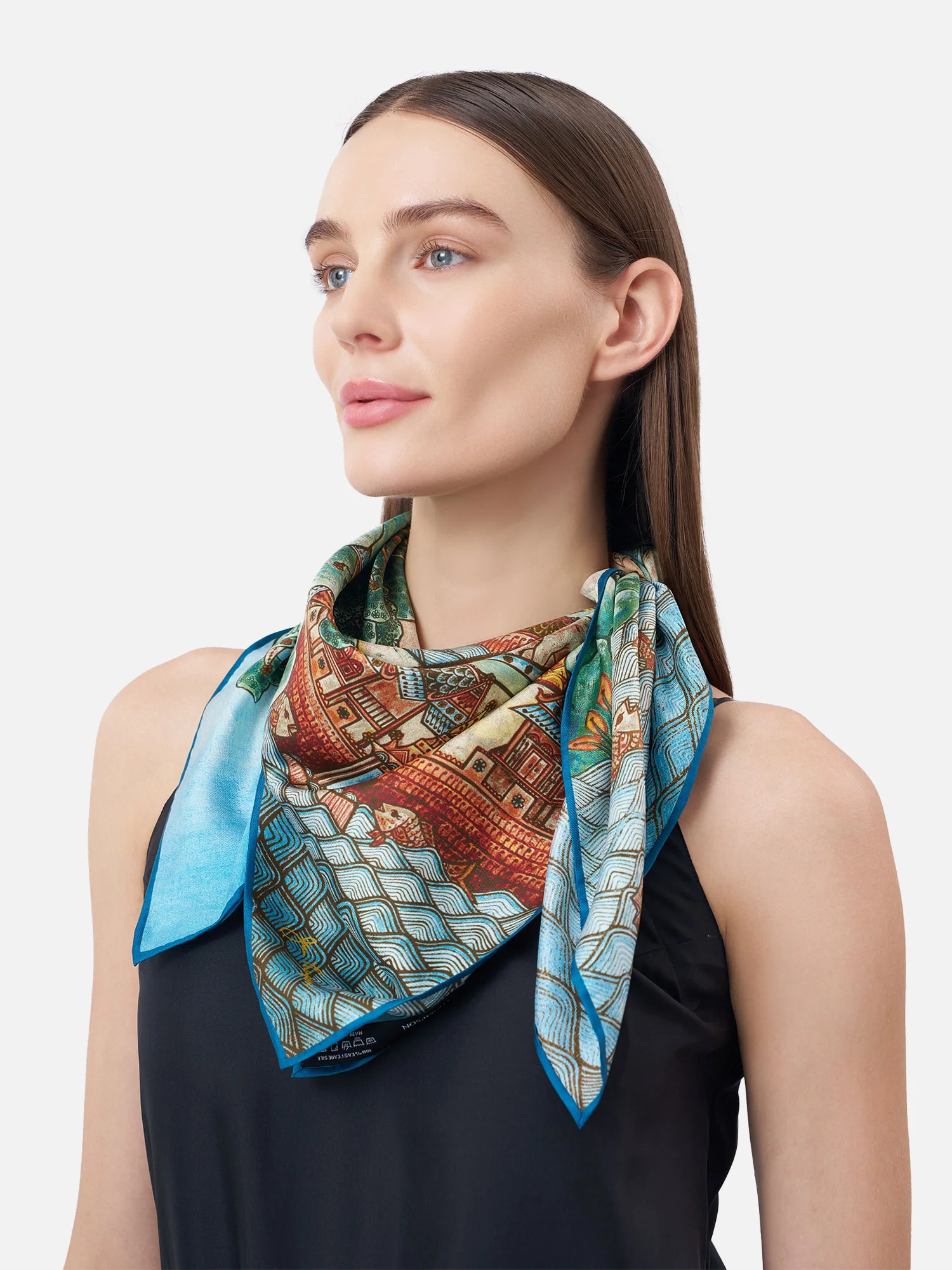 Ayothaya Paradise Silk Scarf - Image 4
