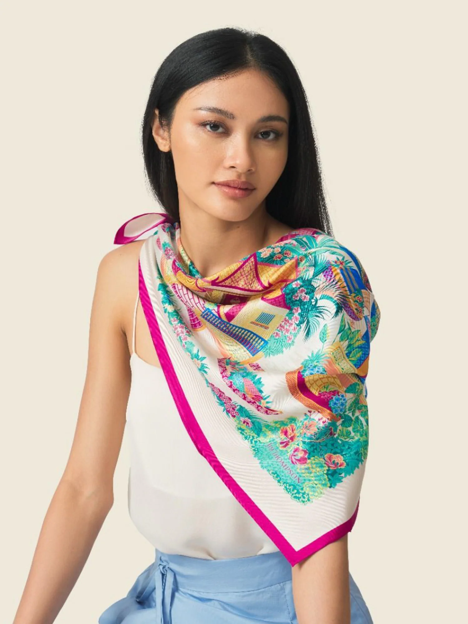 Ban Khrua Silk Twill Scarf - Image 2