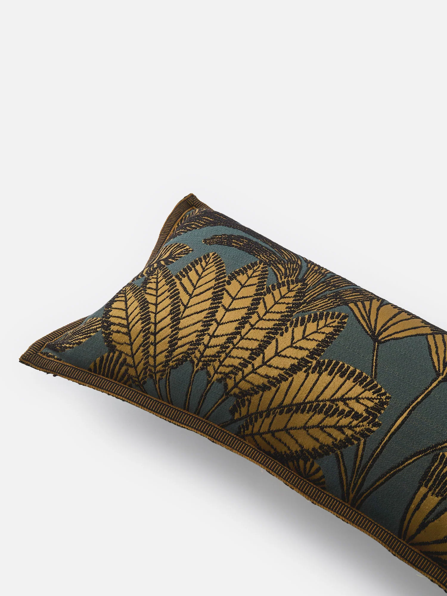 Banyan Silk Jacquard Cushion Cover 12x22 - Image 2