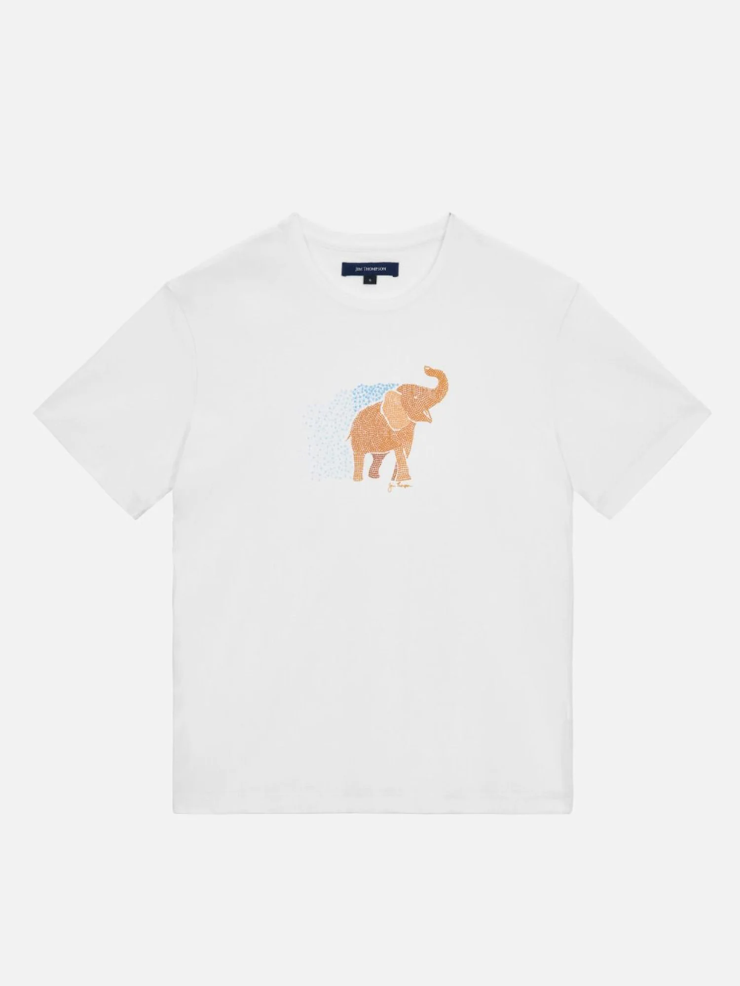 Bathing Elephant Cotton T-Shirt - Image 5