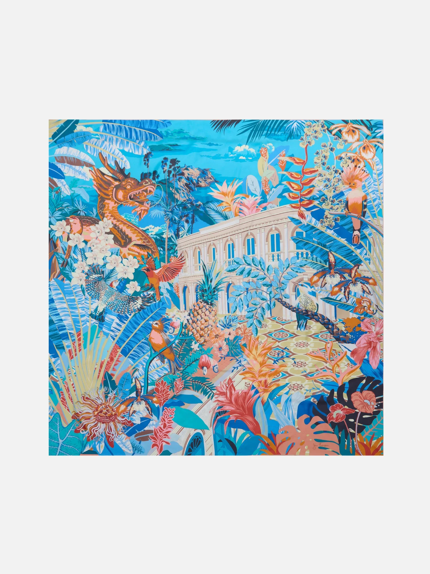 Beautiful Southern Thailand Silk Scarf - Image 2