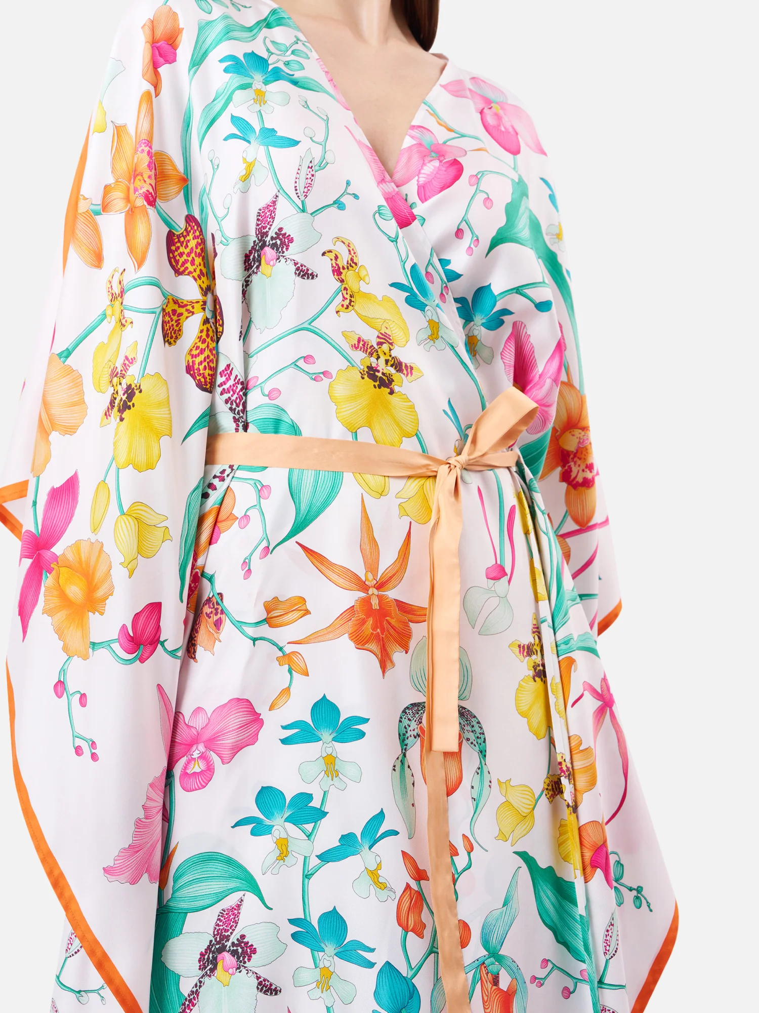 Blooming Orchid Wrap Kaftan - Image 5