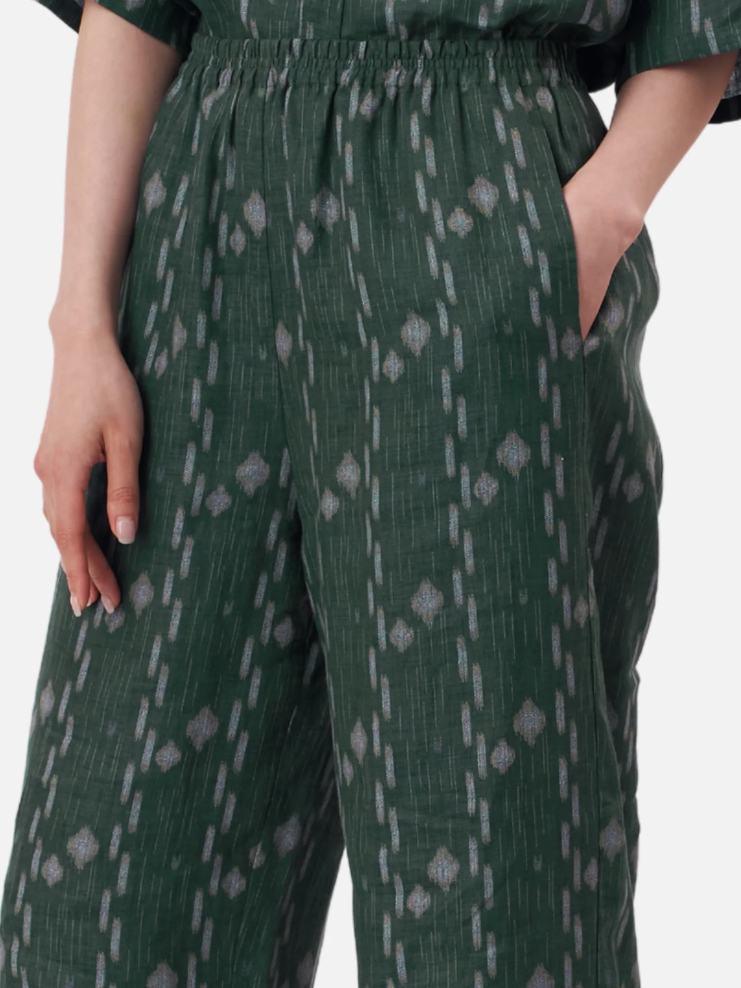 Chiang Dao Linen Elastic Waist Pants - Image 3