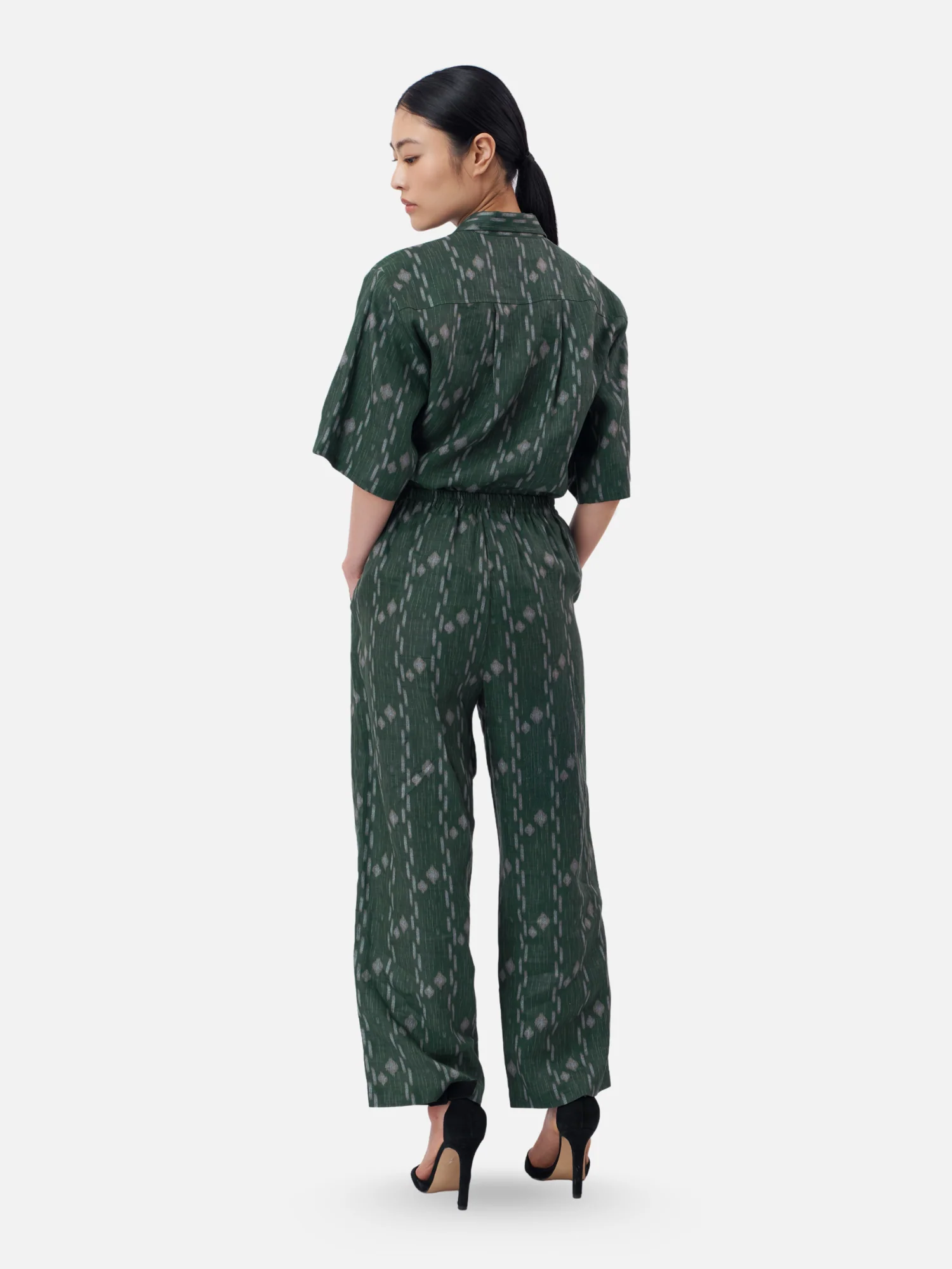 Chiang Dao Linen Elastic Waist Pants - Image 4