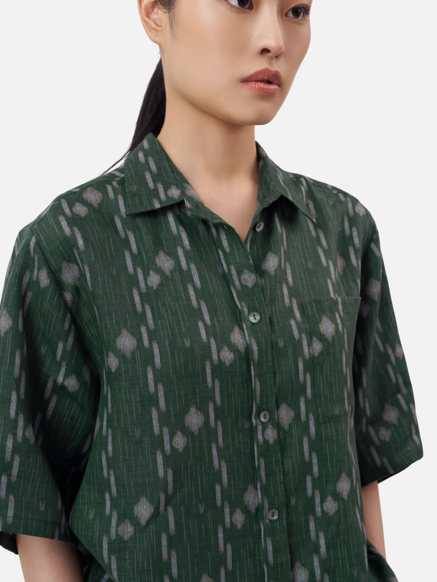 Chiang Dao Oversized Linen Boxy Shirt - Image 5