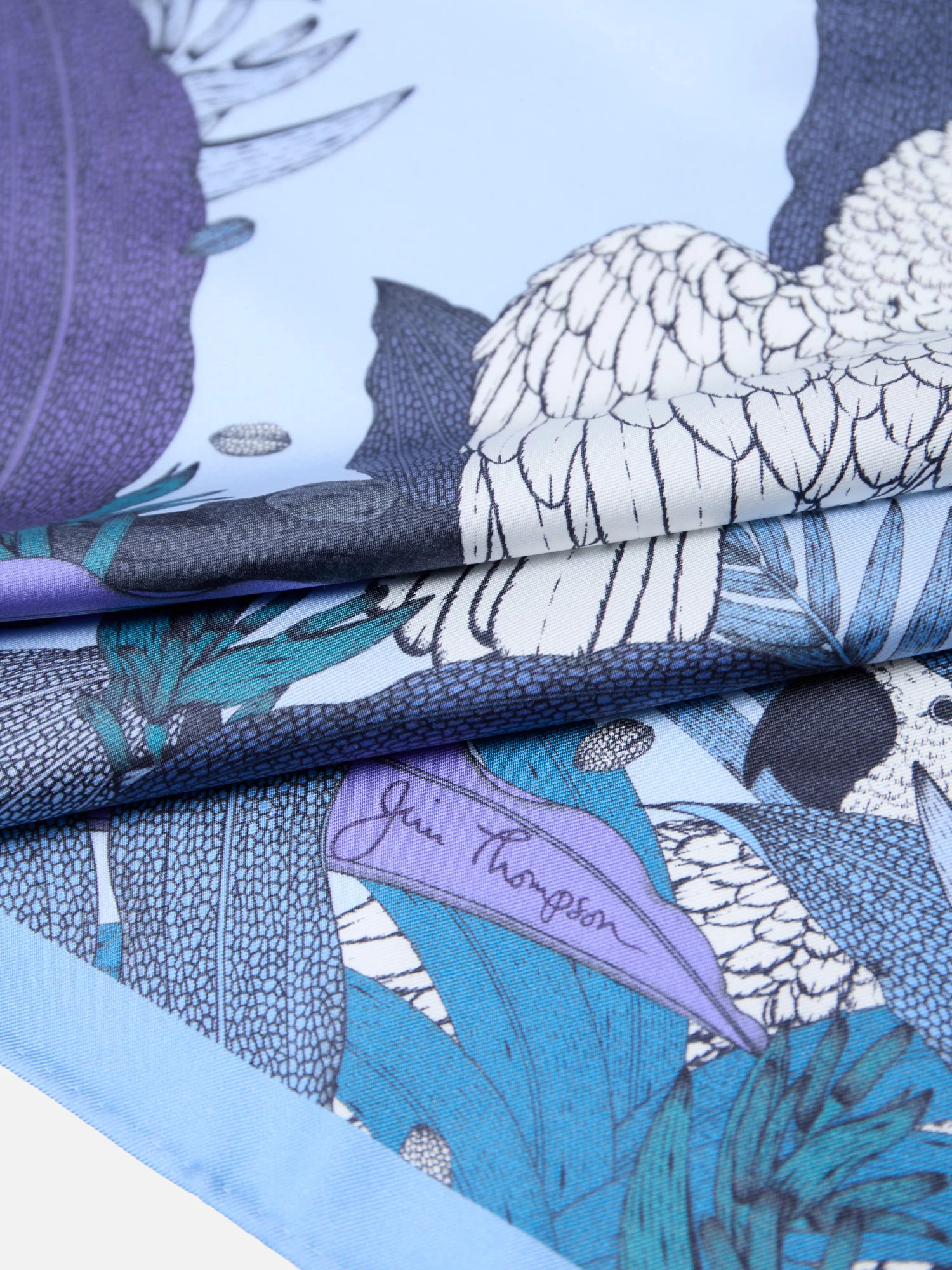 Cockatoo Silk Twill Scarf - Image 2