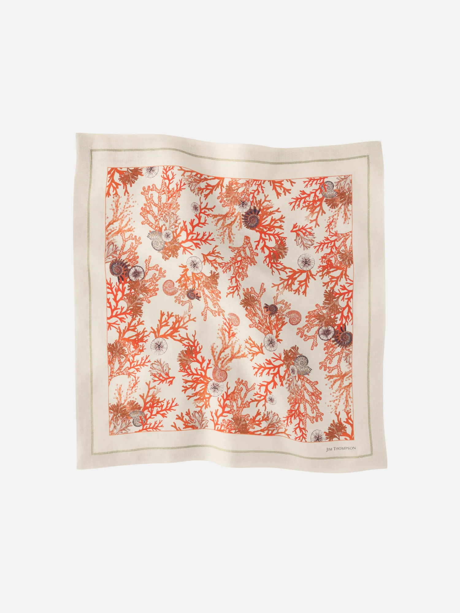 Coral Bouquet Linen Napkin - Image 3