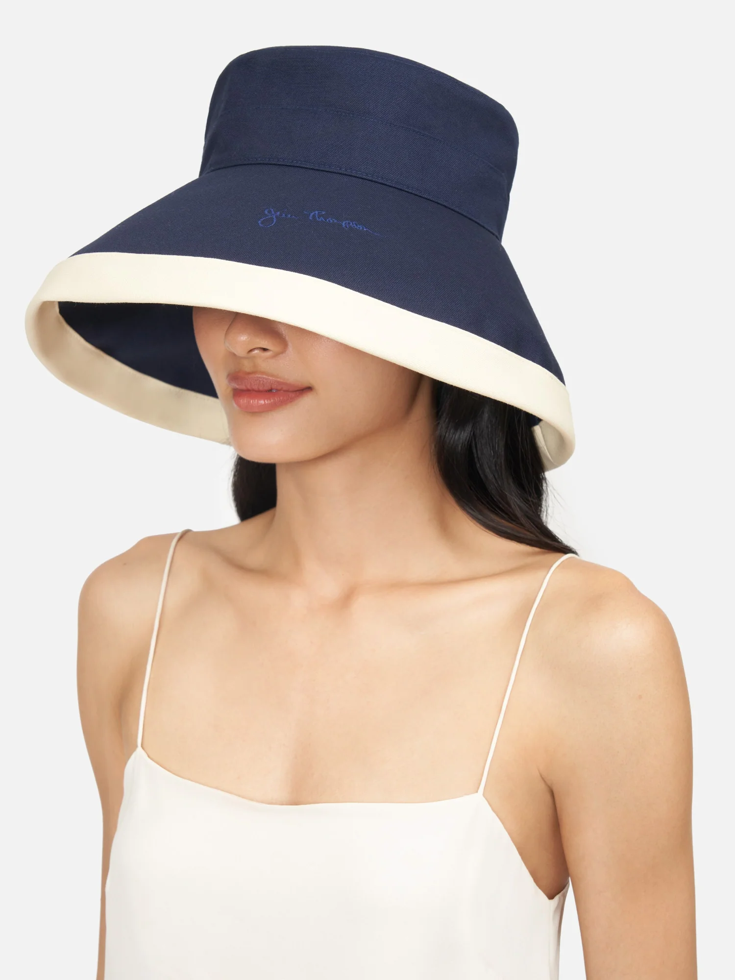 Cotton Canvas Spring Hat with JT Embroidery - Image 3