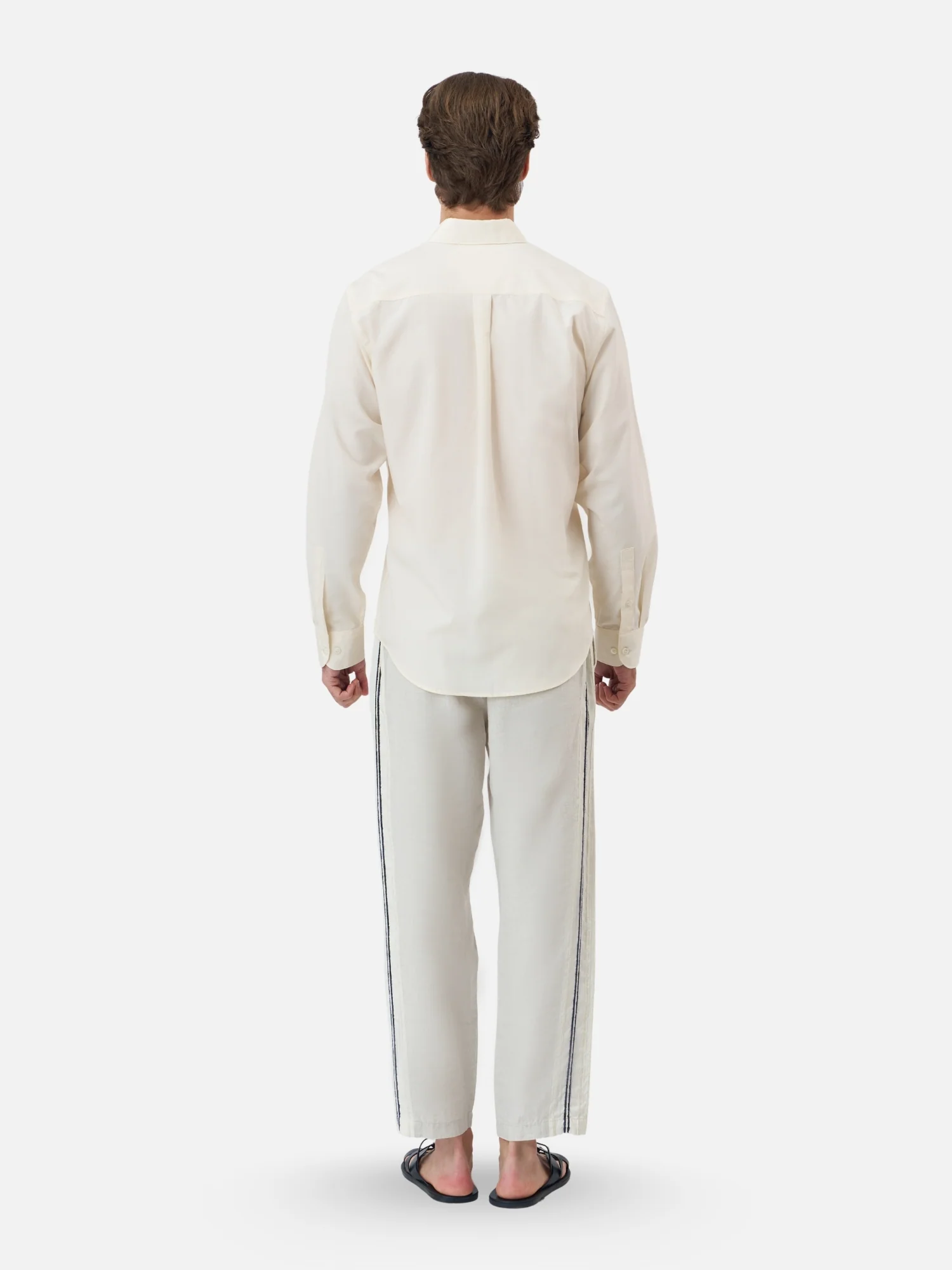 Cotton Mixed Button Down Shirt - Image 5