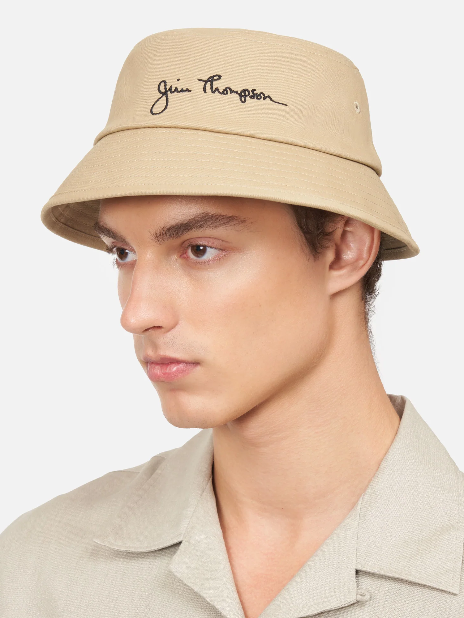Cotton Signature Logo Bucket Hat - Image 7
