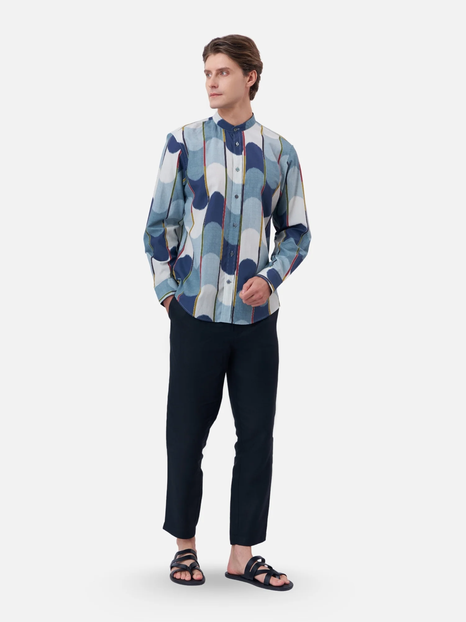 Doi Tao Mandarin Collar Shirt - Image 3