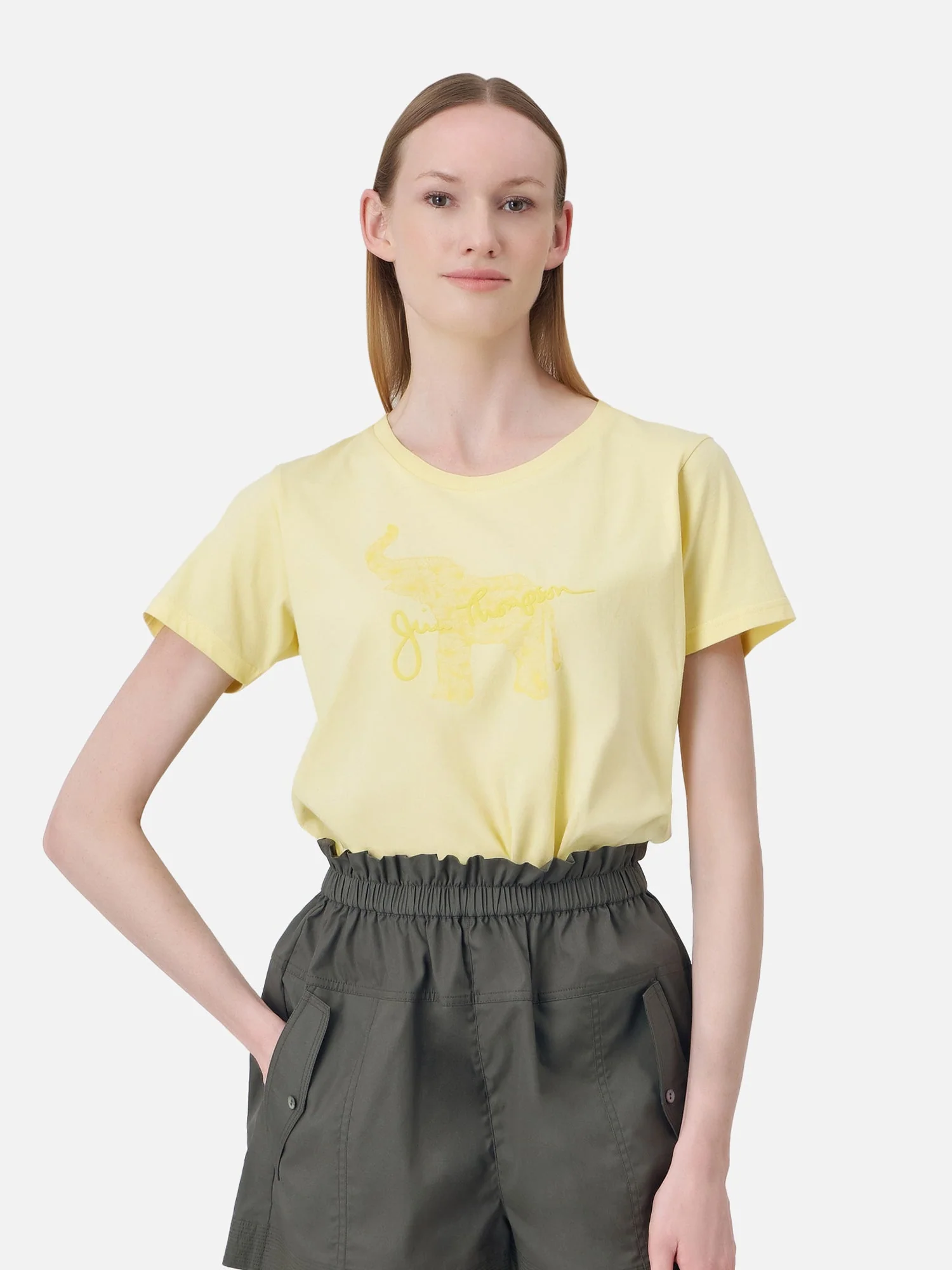 Doodle Elephant Slim Fit T-Shirt - Image 2