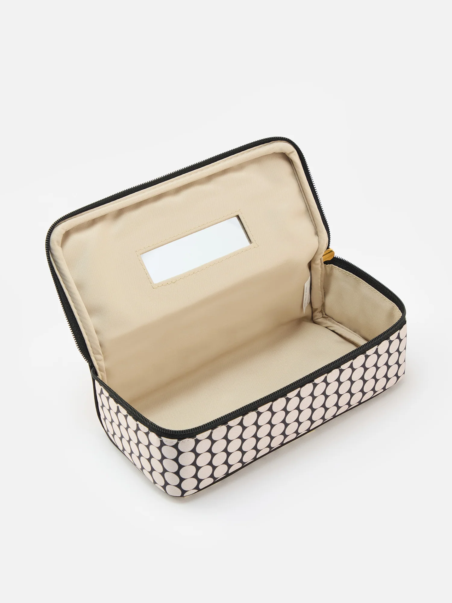 Dot Silk Rectangular Makeup Case - Image 2