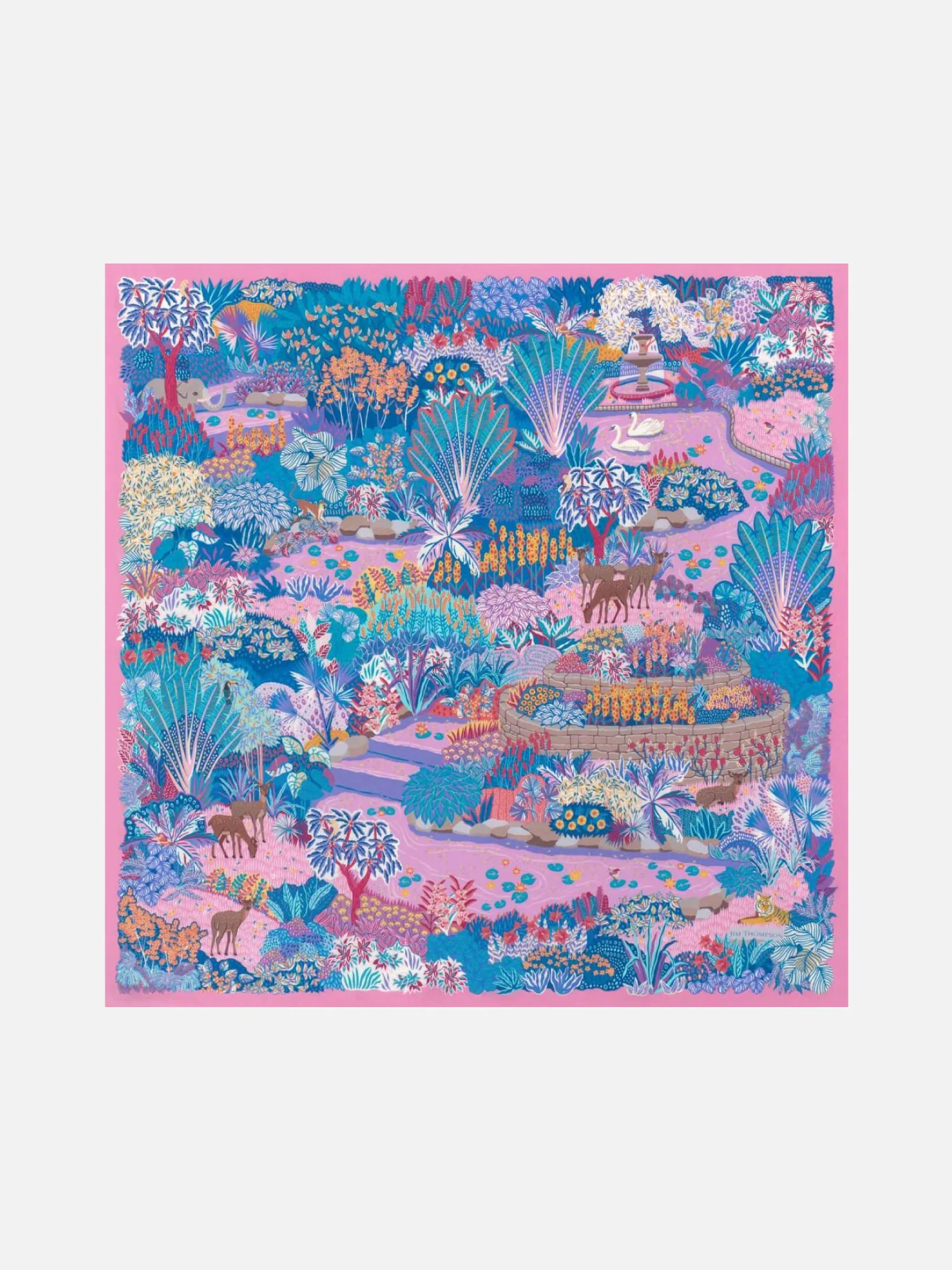 Dusit Garden Silk Twill Shawl - Image 2