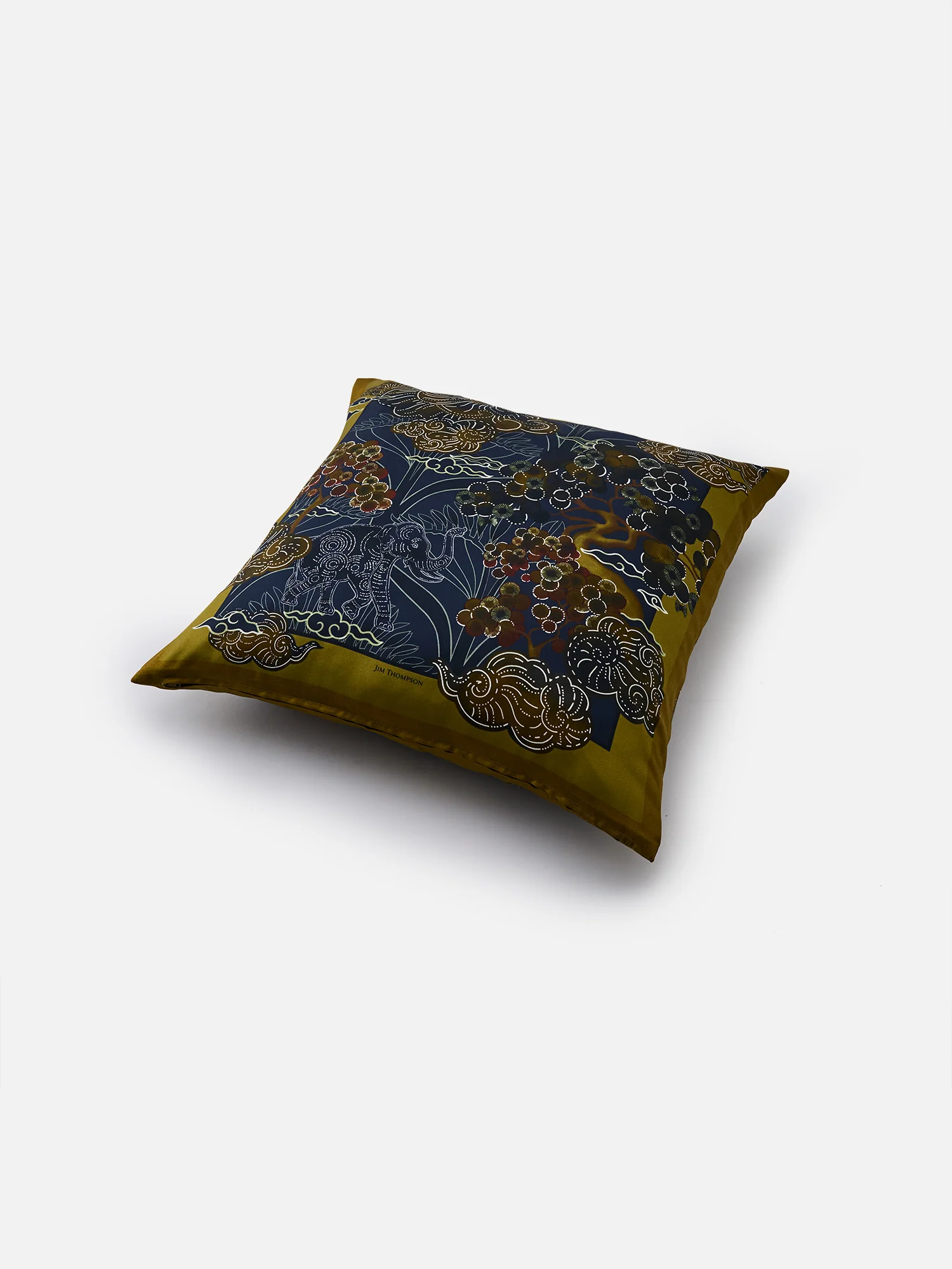 Elephant Shadow Silk Cushion Cover - Image 3