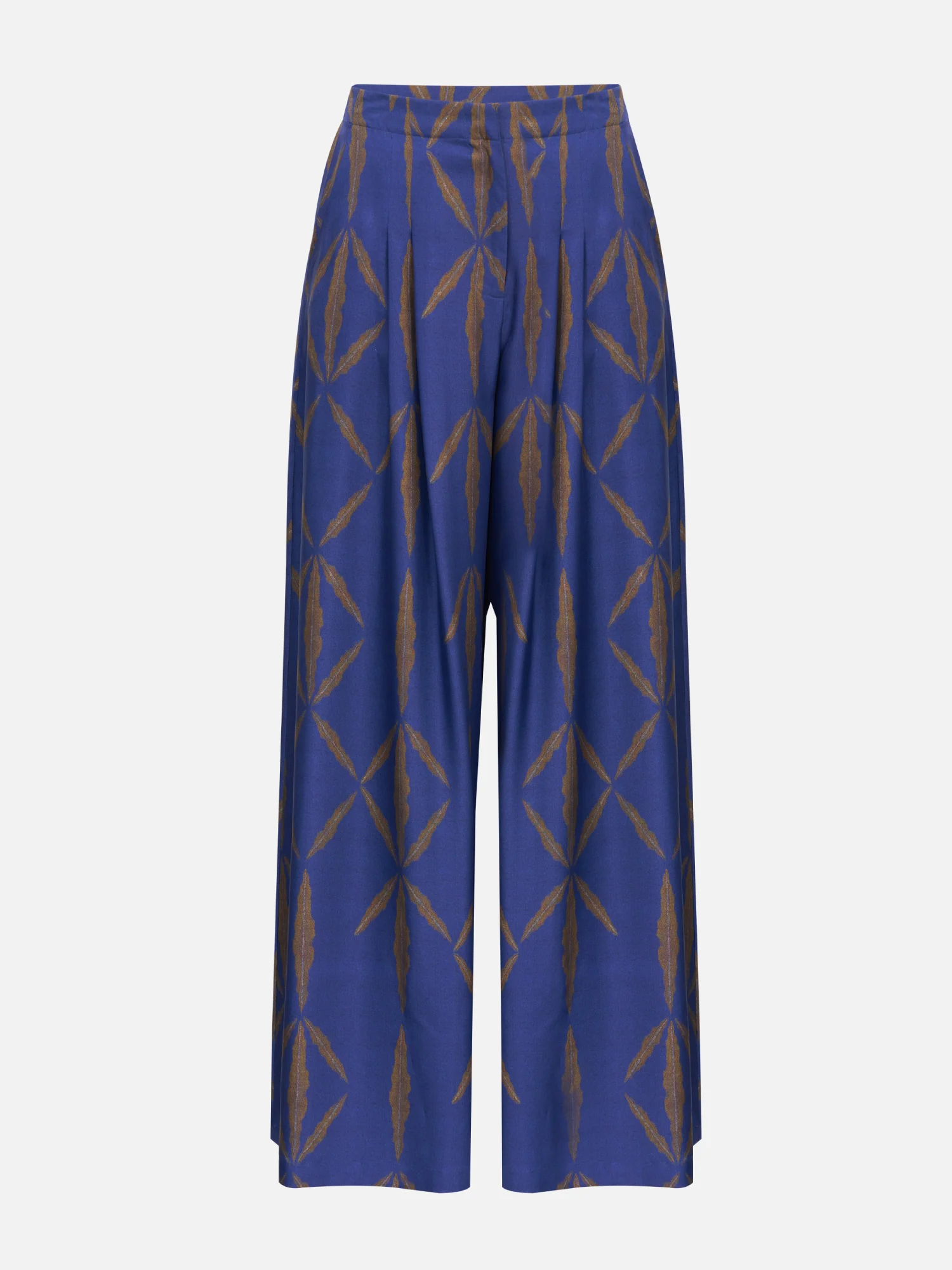 Double Pleat Silk Trousers - Image 2