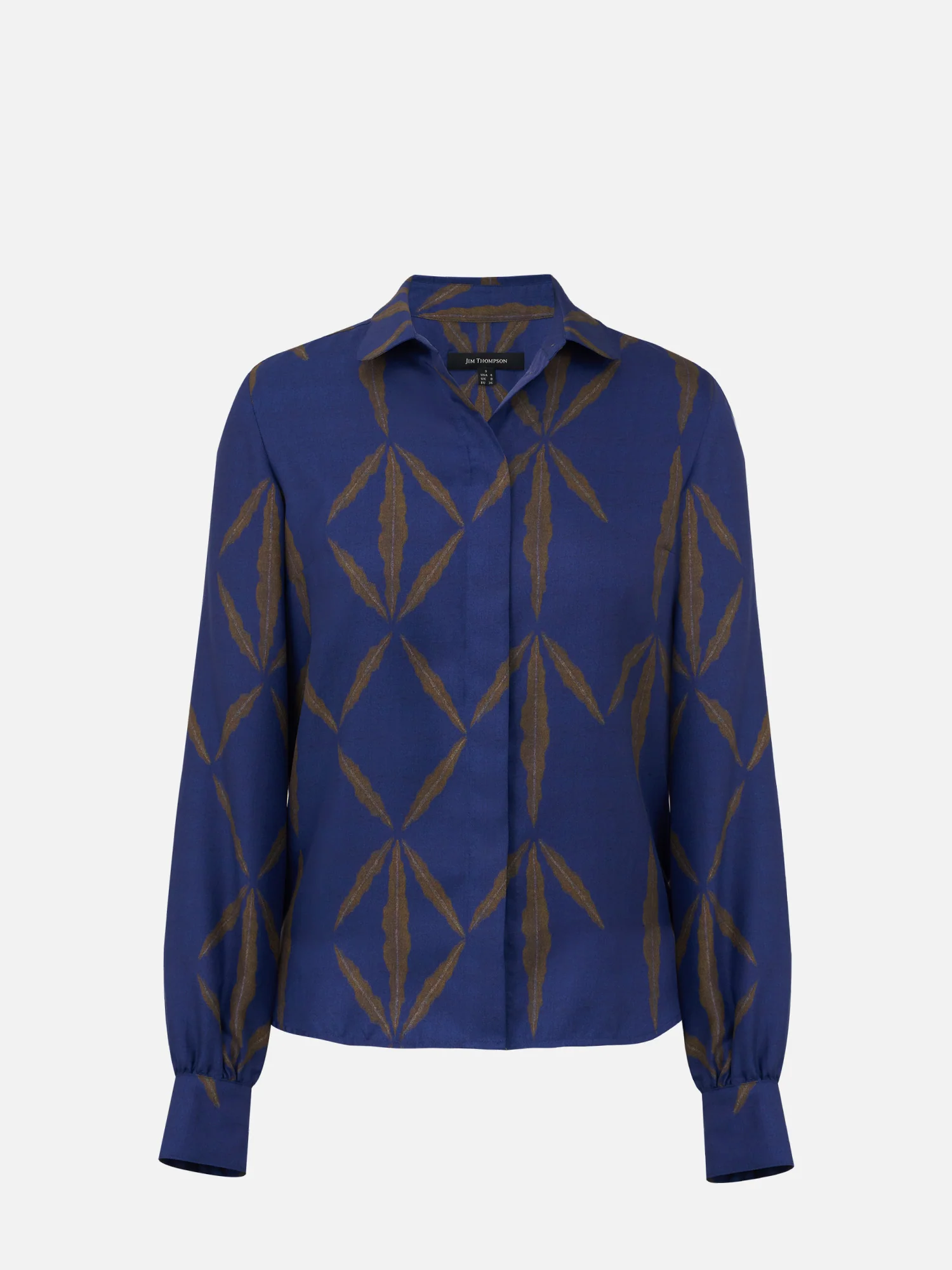 Slim Button Down Silk Shirt - Image 2
