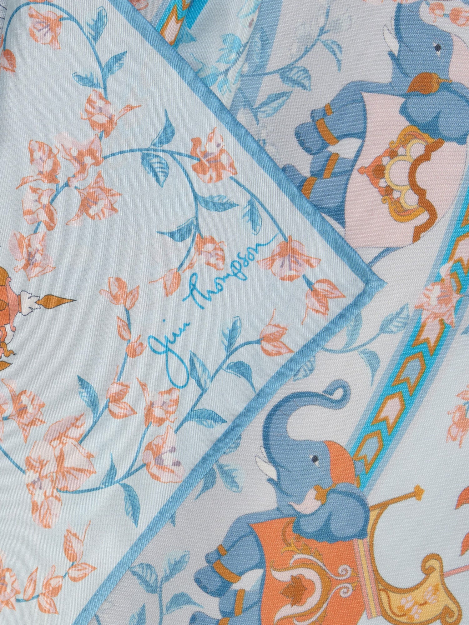 Floorfuengfah Silk Twill Scarf - Image 2