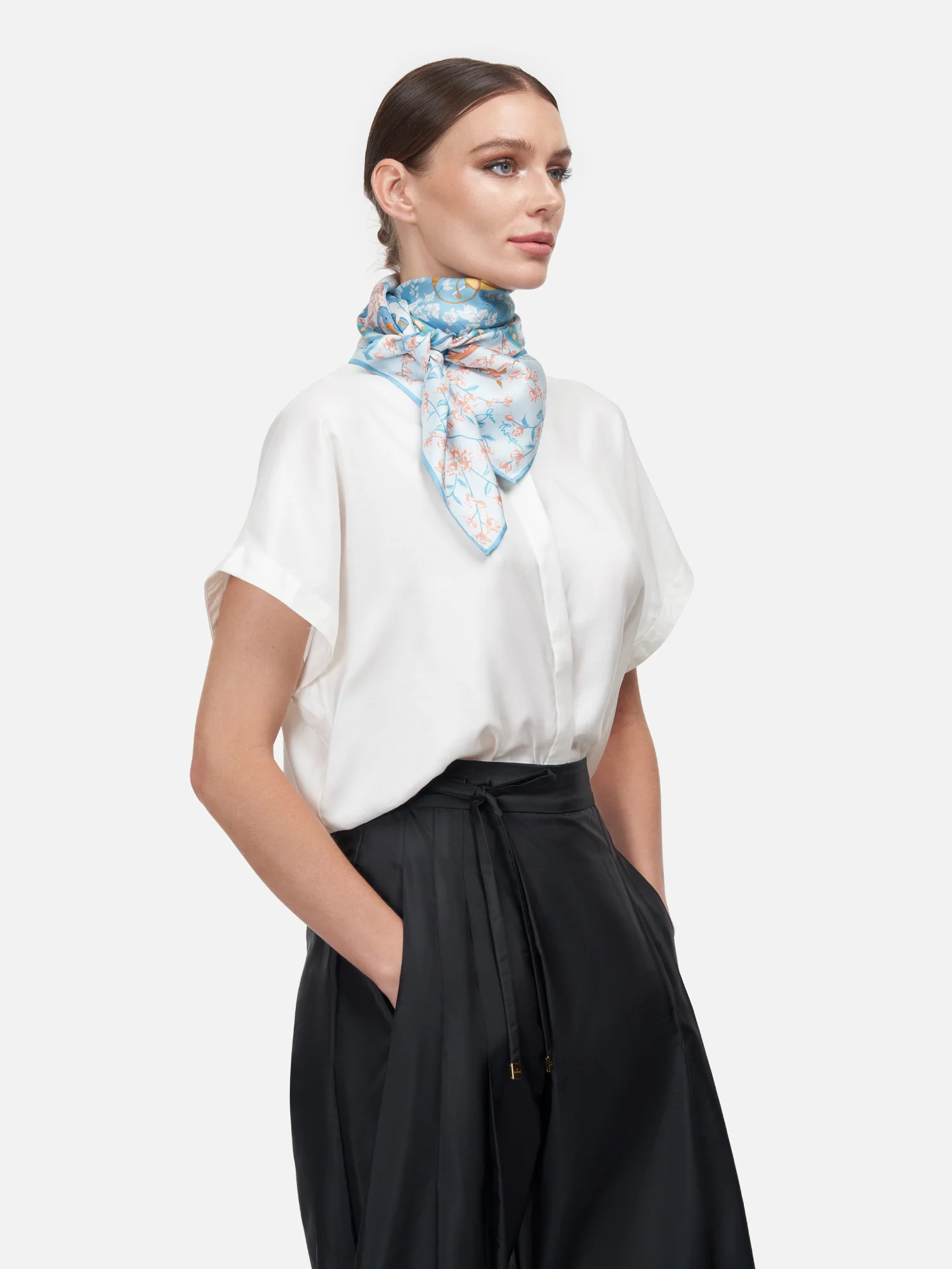 Floorfuengfah Silk Twill Scarf - Image 3