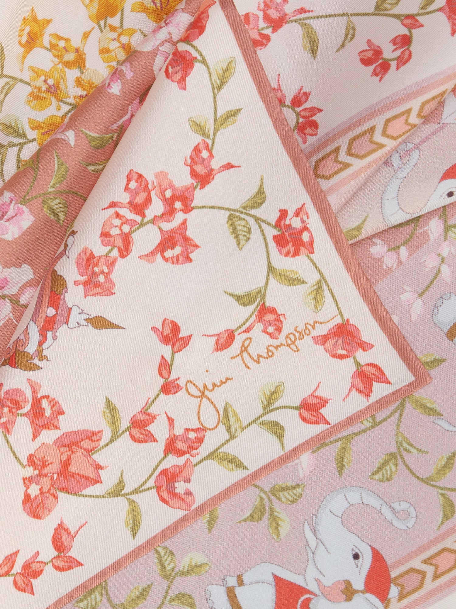 Floorfuengfah Silk Twill Scarf - Image 2