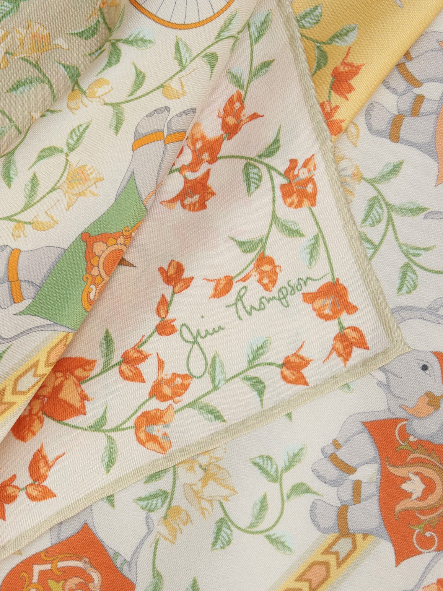 Floorfuengfah Silk Twill Scarf - Image 3