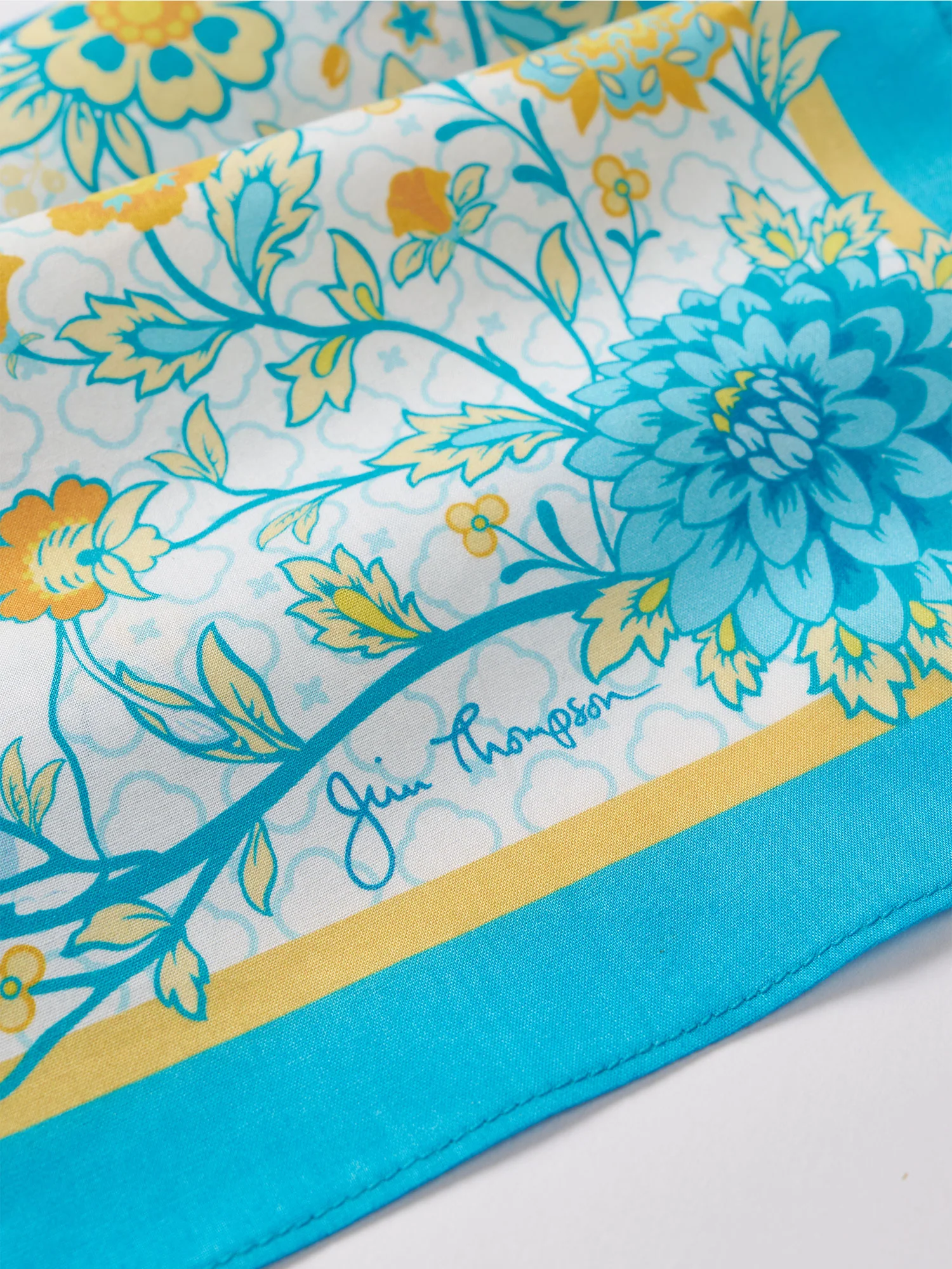 Flora with Elephants Handkerchief - Image 2