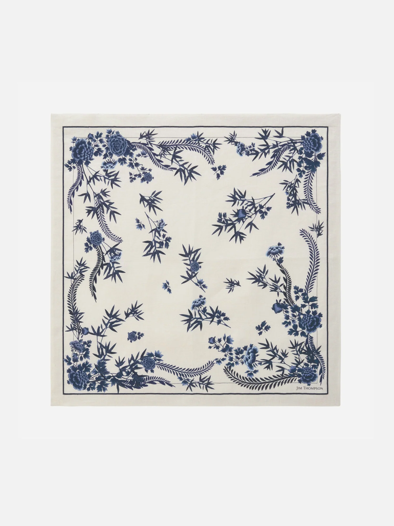 Floral Arabesque Linen Napkin - Image 2