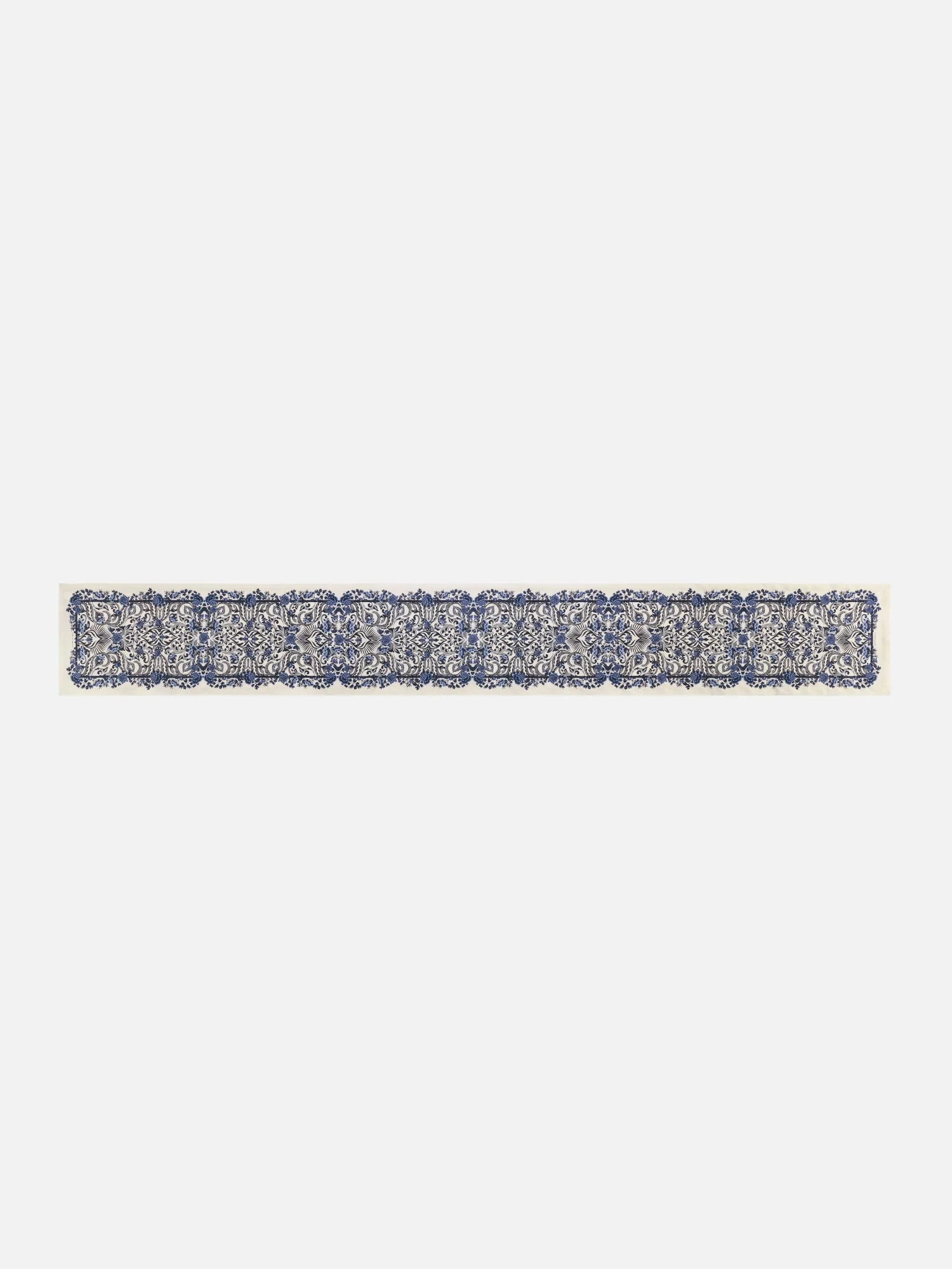 Floral Arabesque Linen Table Runner - Image 2