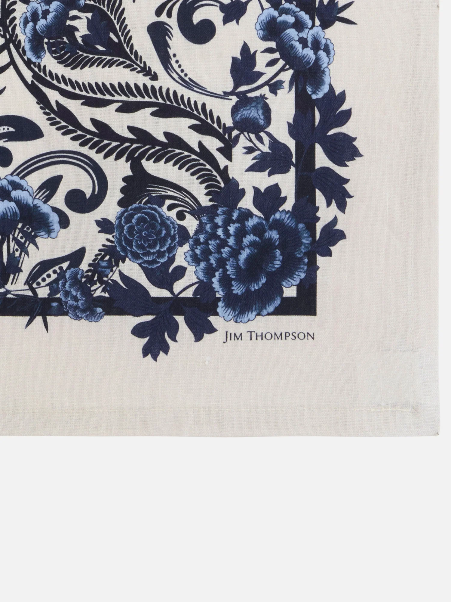 Floral Arabesque Linen Tea Towel - Image 2