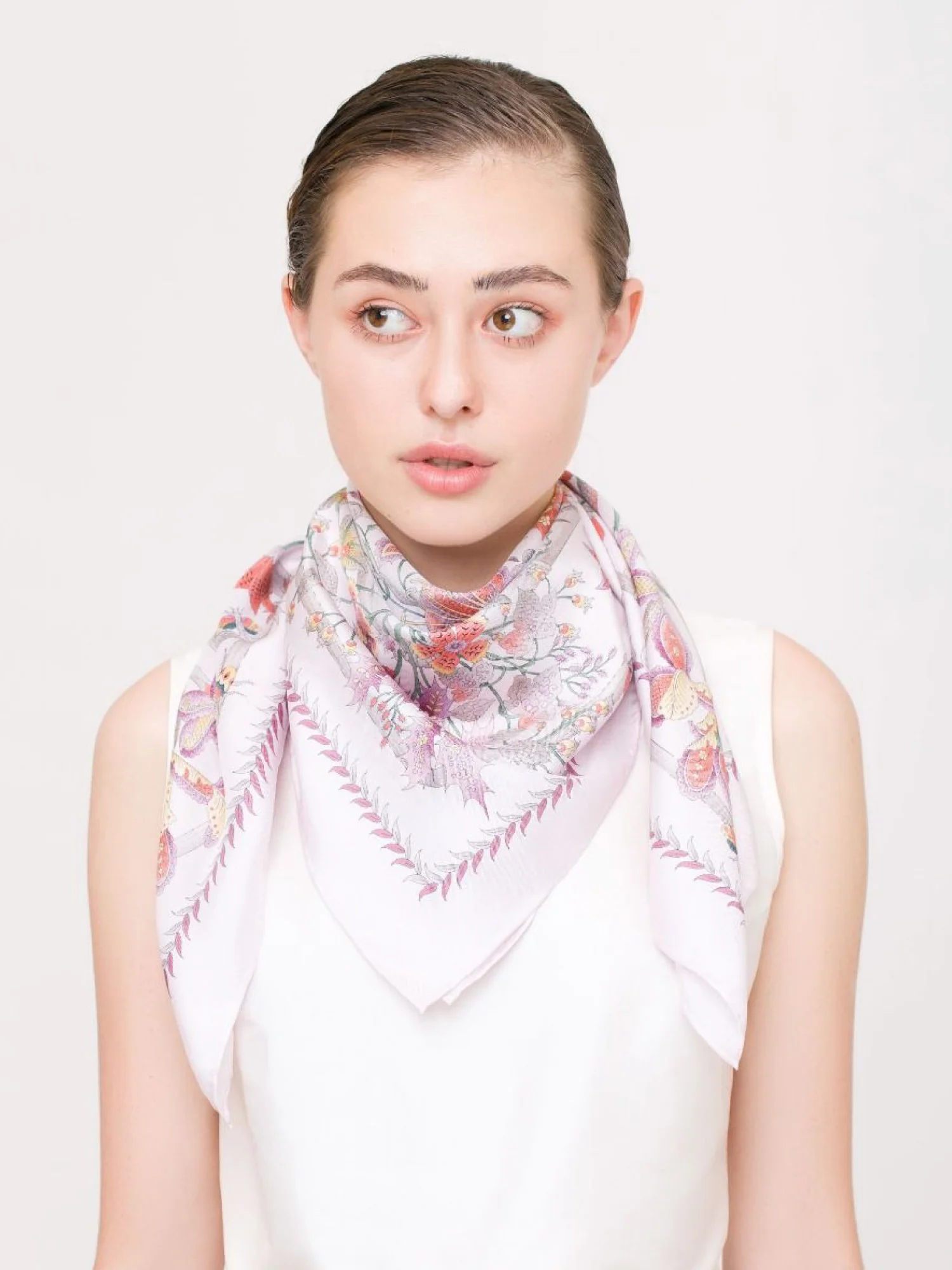 Floral & Butterflies Scarf - Image 3
