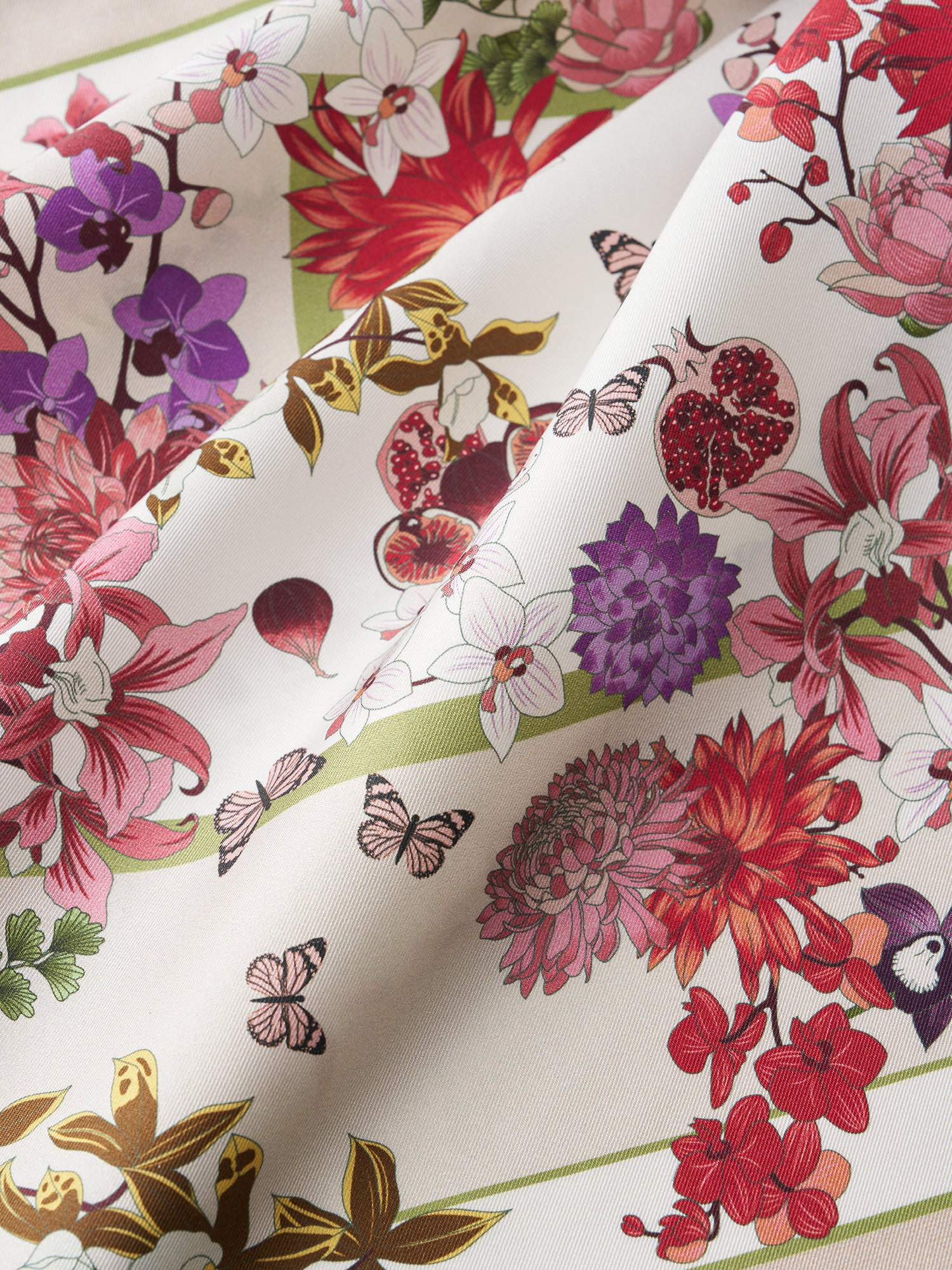 Floral Garden Silk Napkin - Image 2