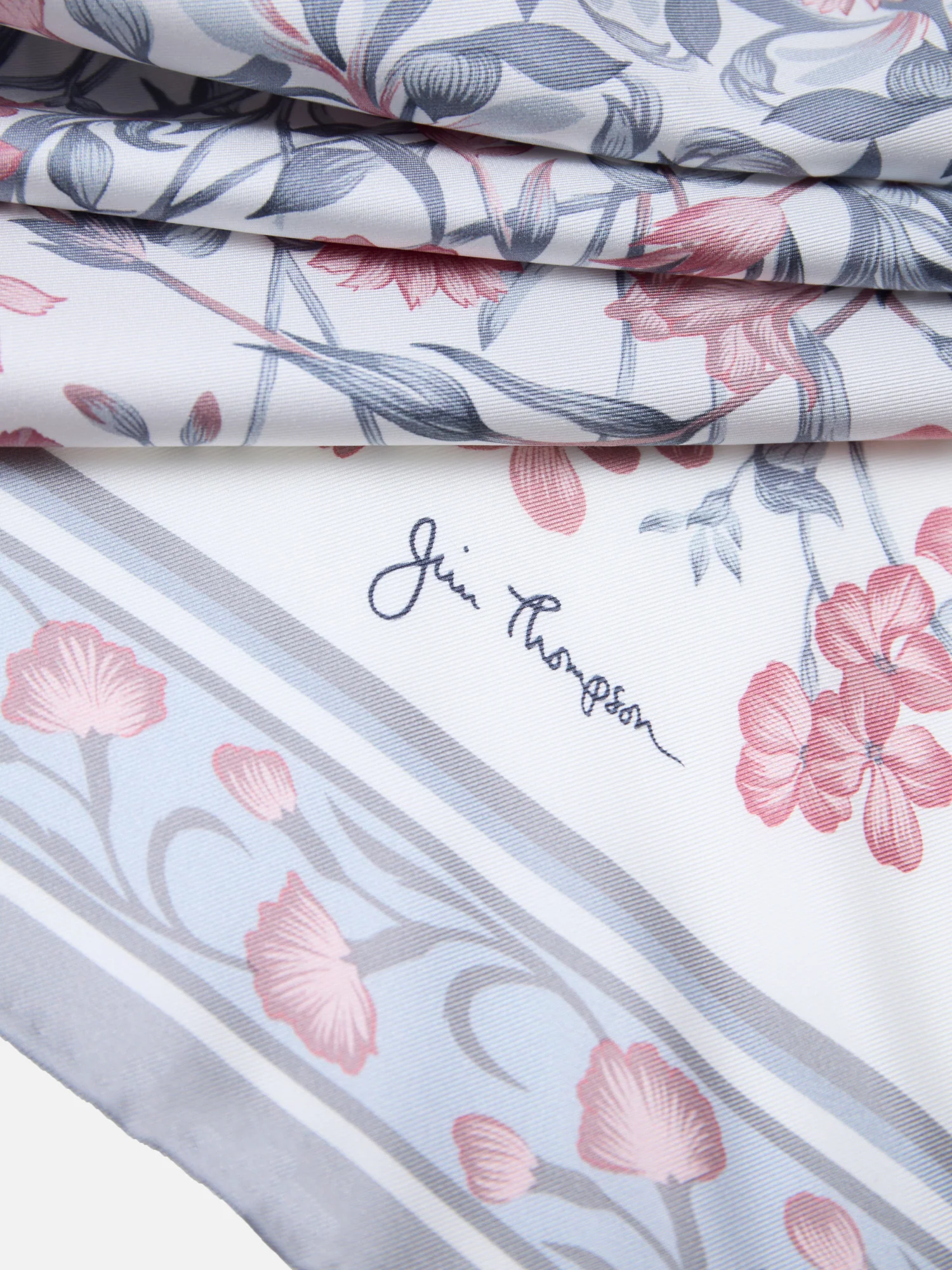 Floral Silk Twill Printed Scarf - Image 2