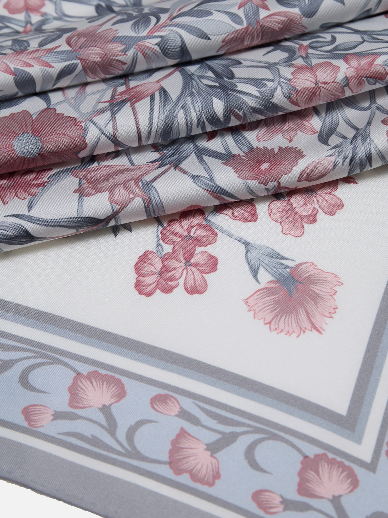 Floral Silk Twill Printed Scarf - Image 3