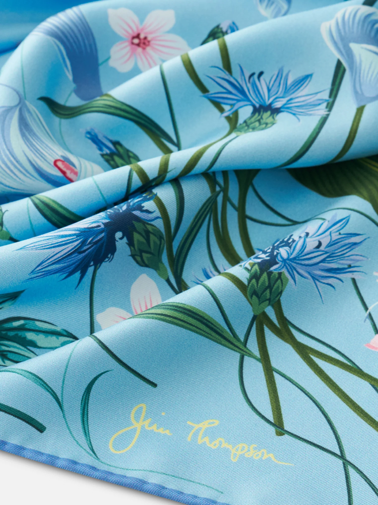Flower Garden Silk Twill Printed Scarf - Image 2