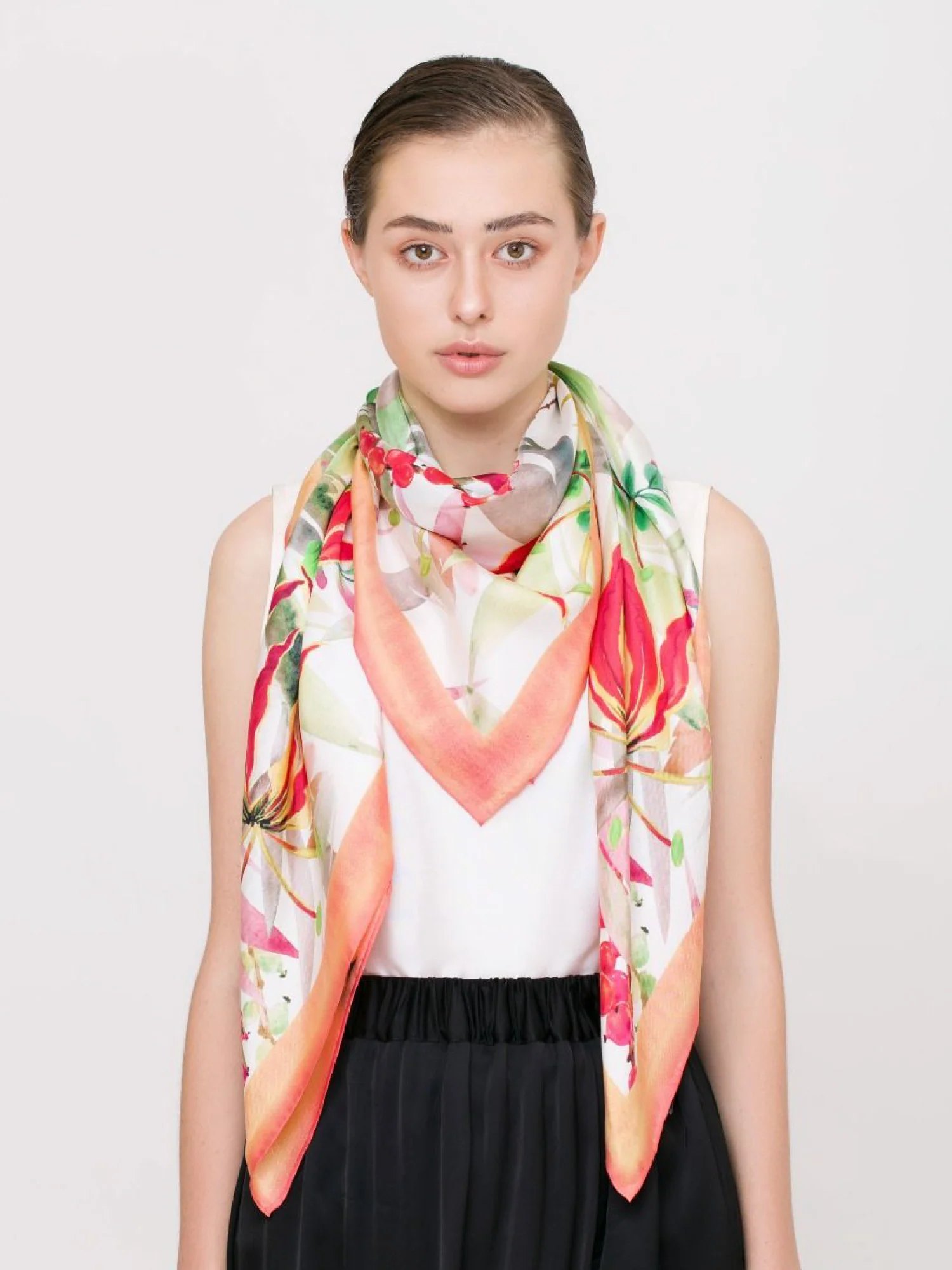 Gloriosa Silk Twill Shawl - Image 2