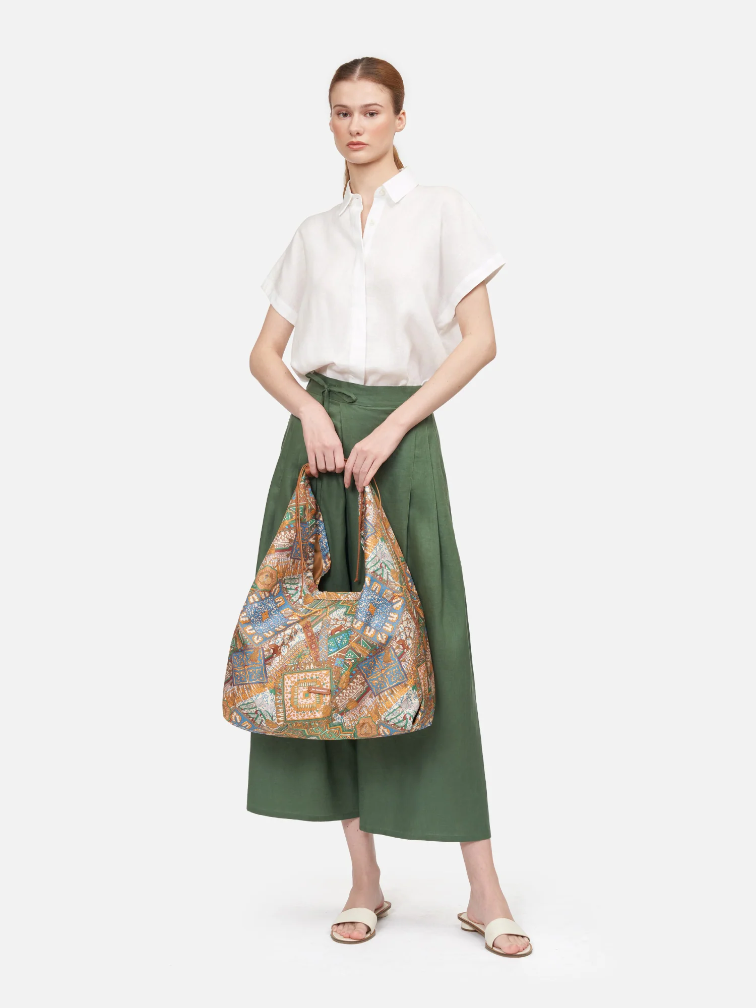 Hill Tribe Silk Twill Large Hobo Bag - Image 3