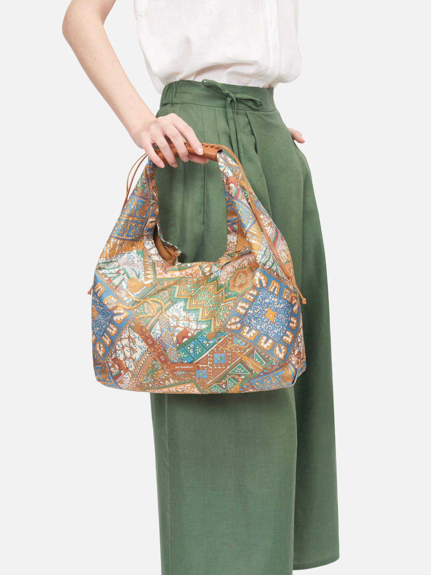 Hill Tribe Silk Twill Small Hobo Bag - Image 3