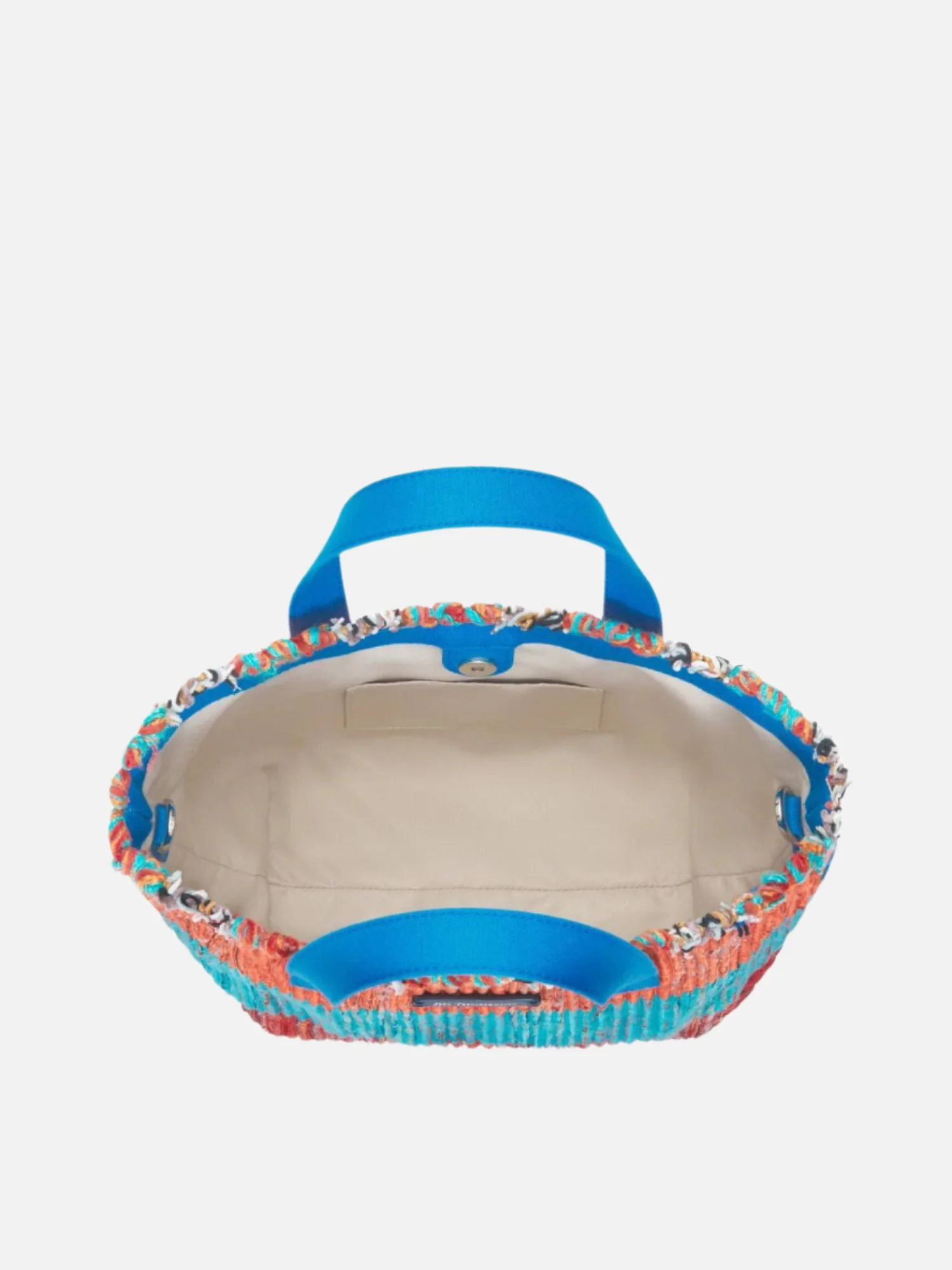 Ikat Stripe Handwoven Capri Mini Beach Bag - Image 3