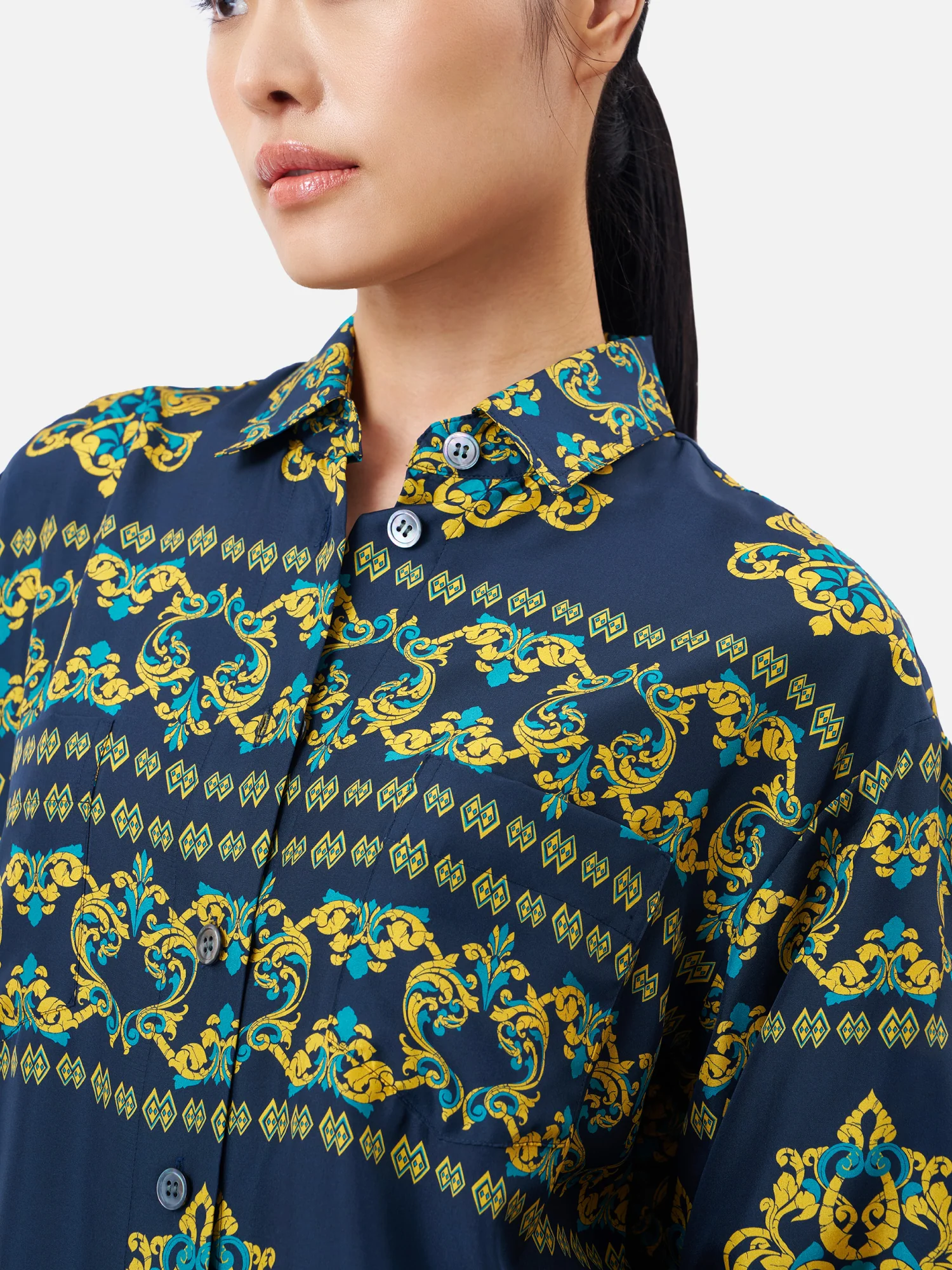 Indian Ancient Chest Pockets Shirt - Image 3