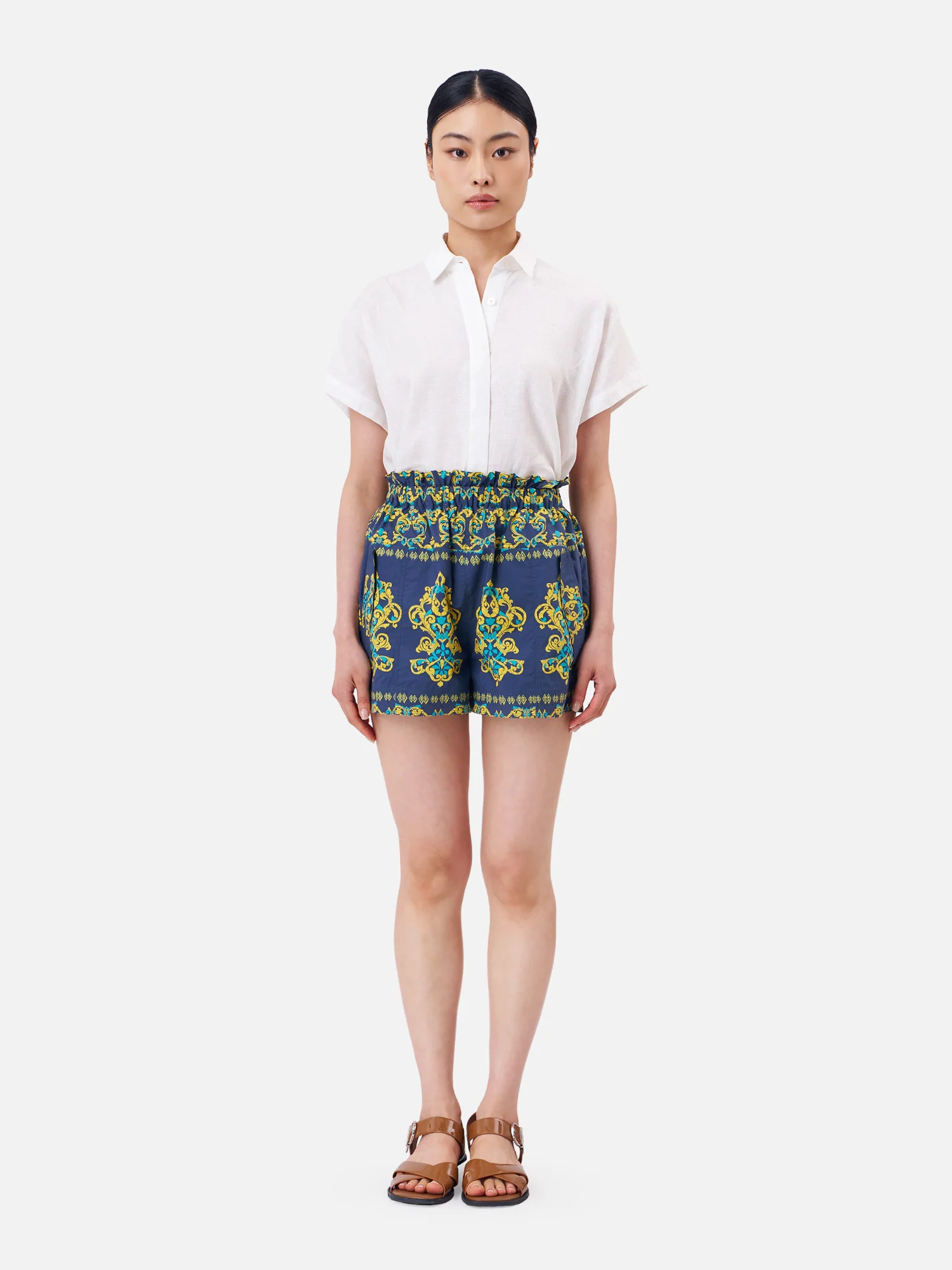 Indian Ancient Elastic Waist Shorts - Image 4