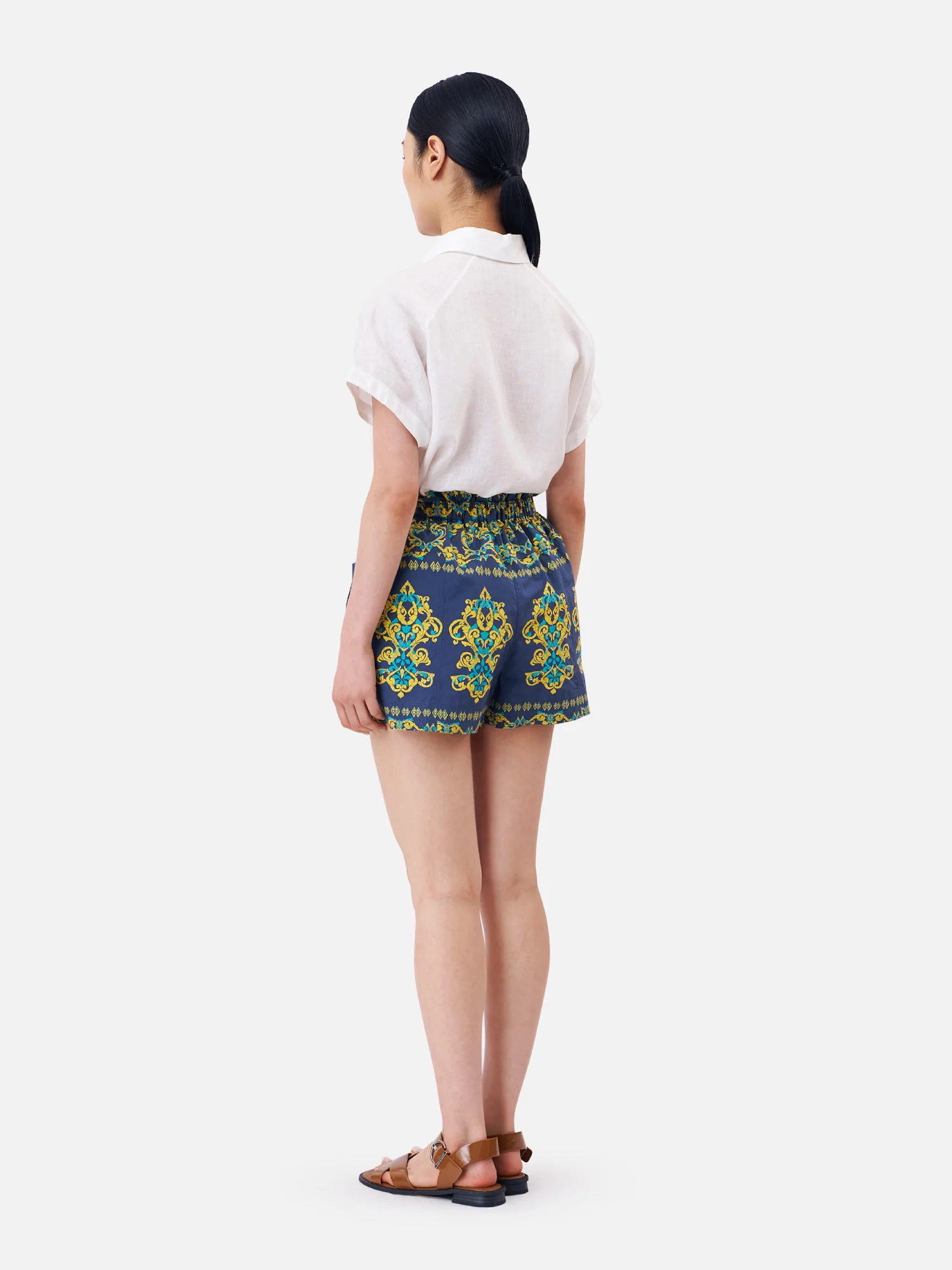 Indian Ancient Elastic Waist Shorts - Image 5