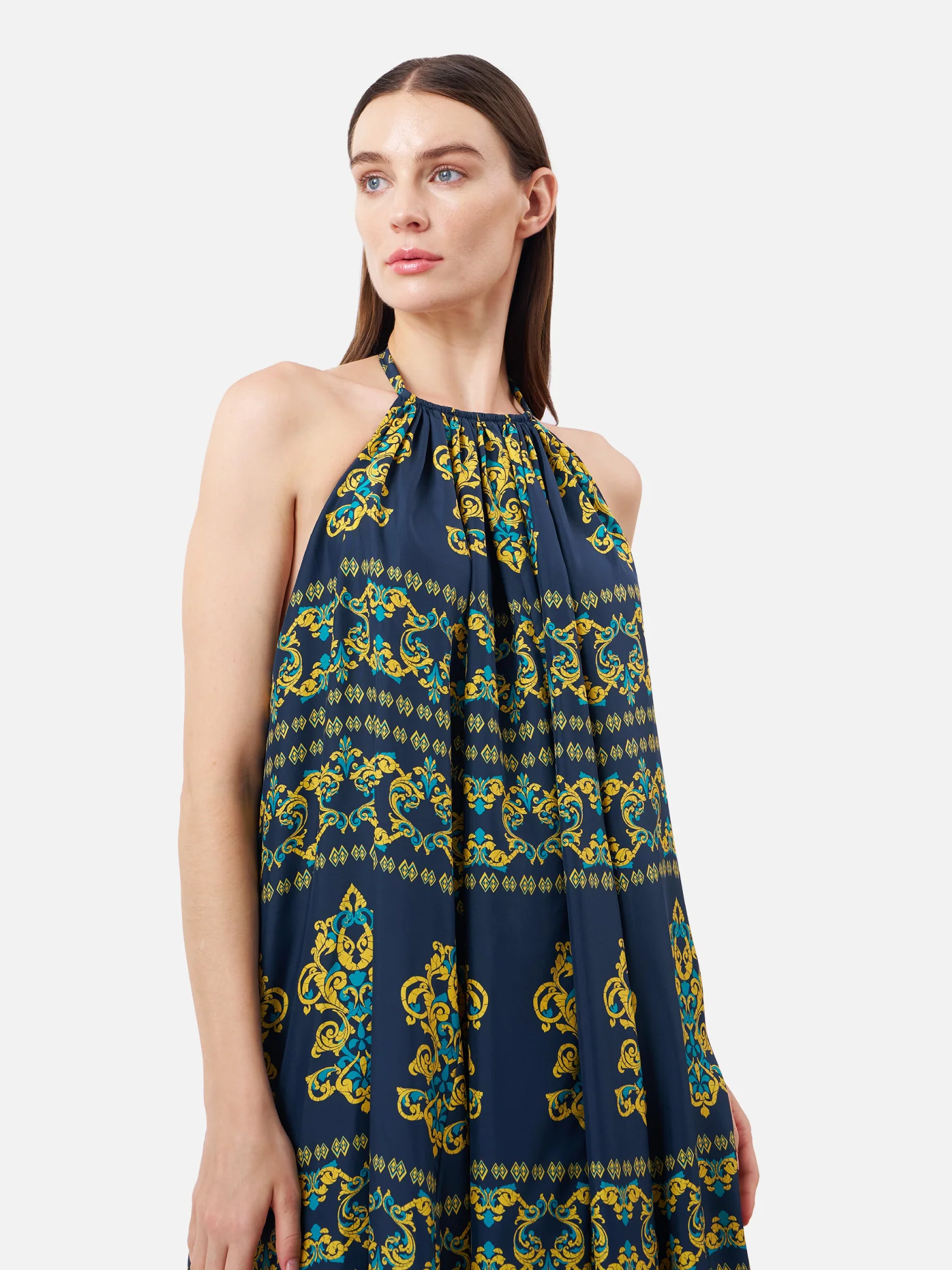 Indian Ancient Open Back Maxi Dress - Image 3