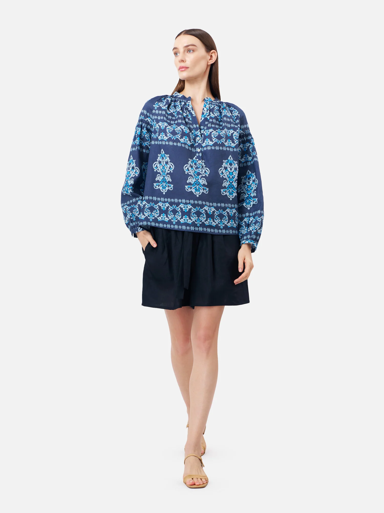 Indian Ancient Raglan Blouse - Image 4