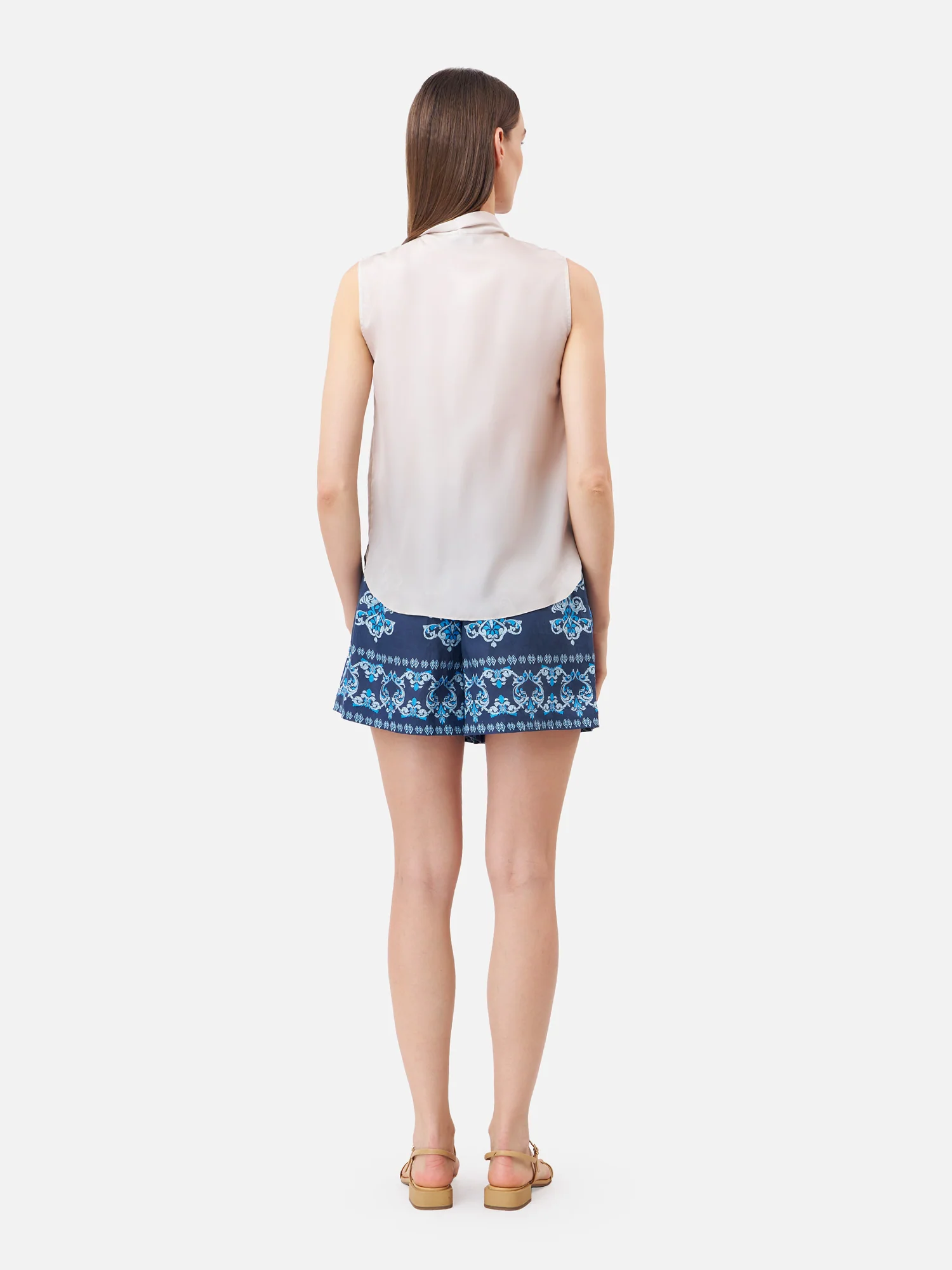 Indian Ancient Ruffle Waist Shorts - Image 5